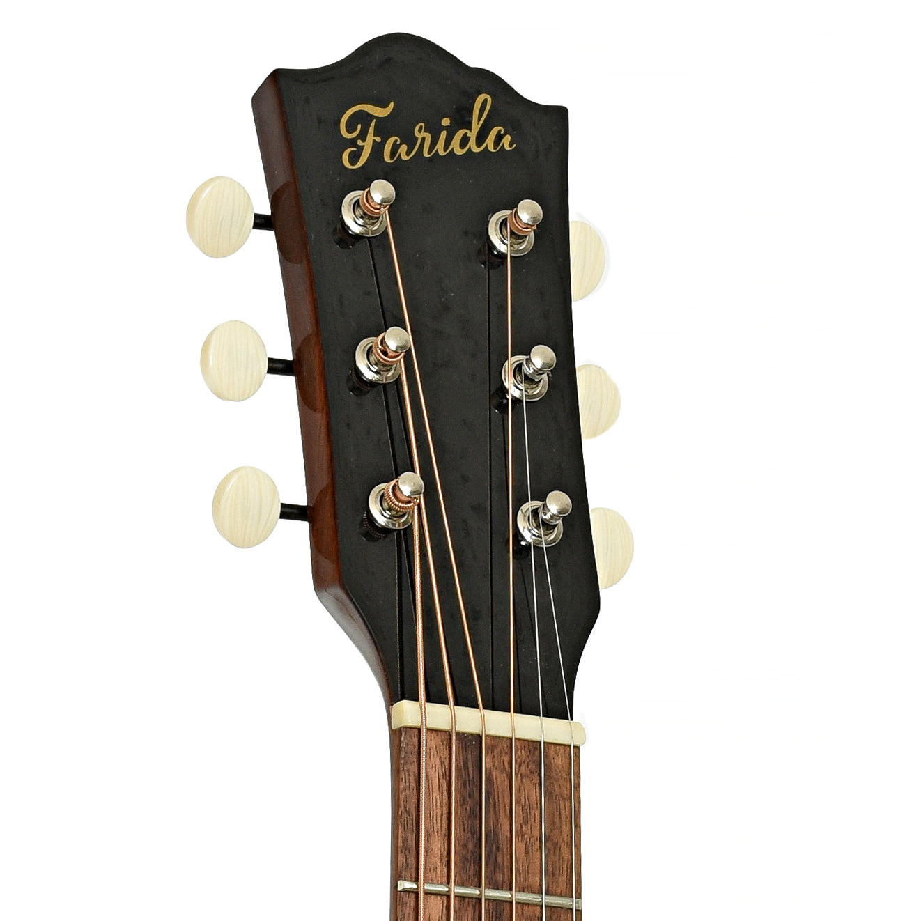 Headstock of Farida Holiday Pack, Solid Top Dreadnought Acoustic Guitar