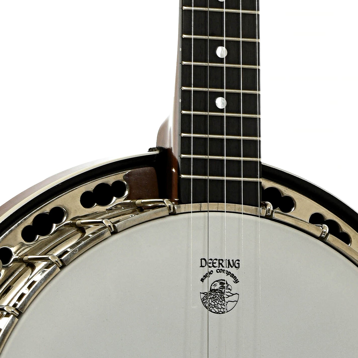 Front neck joint of Deering Sierra Mahogany Resonator Banjo