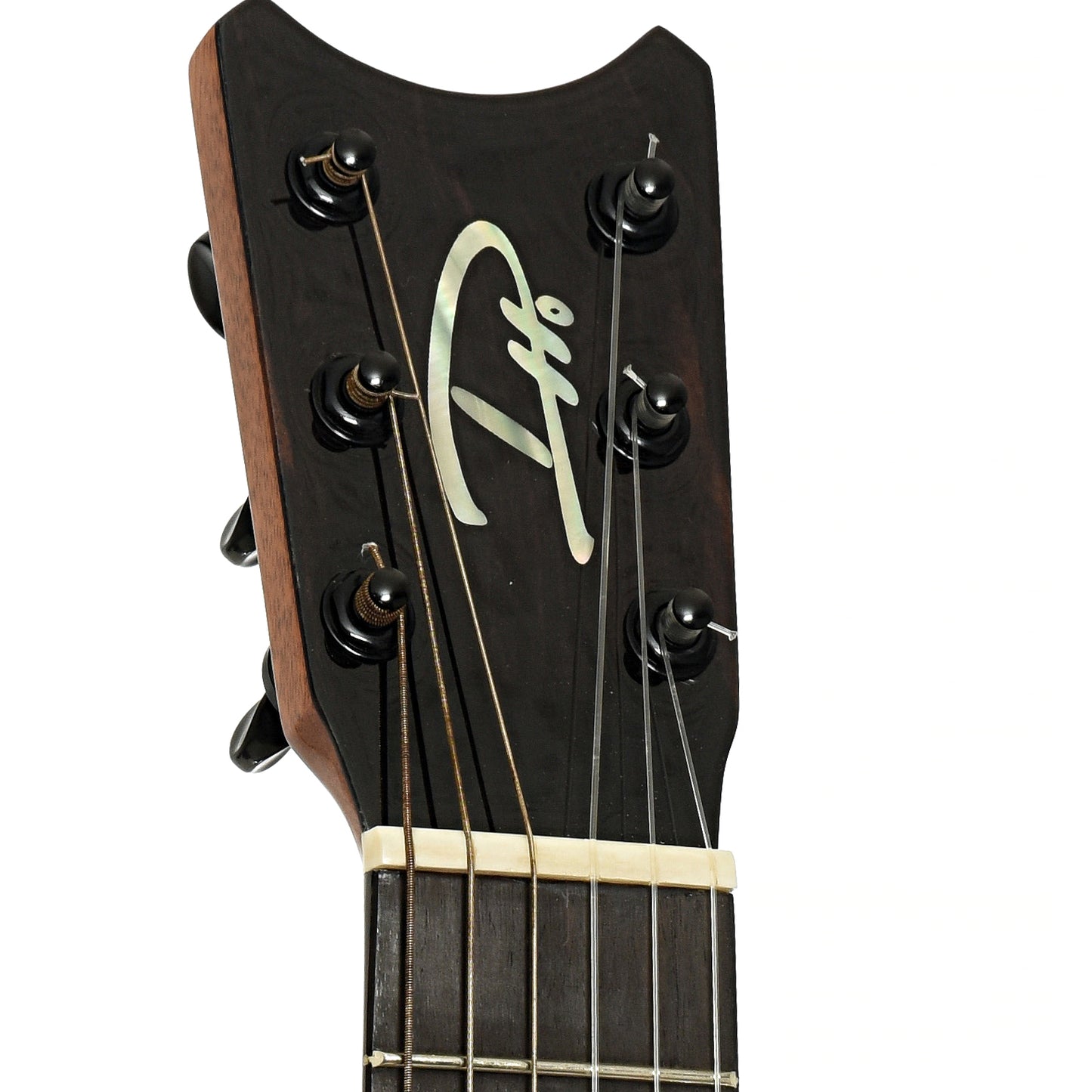 Headstock of Romero Creations Tiny Tenor 6 String Model Guitar/Uke