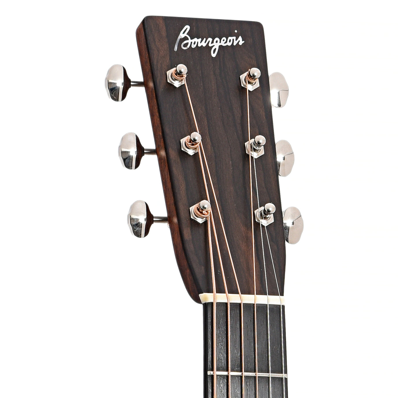 Front headstock of Bourgeois Touchstone Series Country Boy Dreadnought Acoustic Guitar