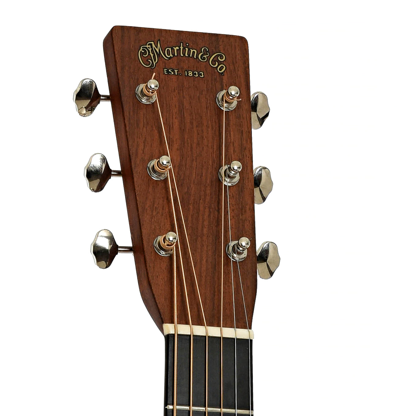 Headstock of Martin OM-28V Acoustic Guitar