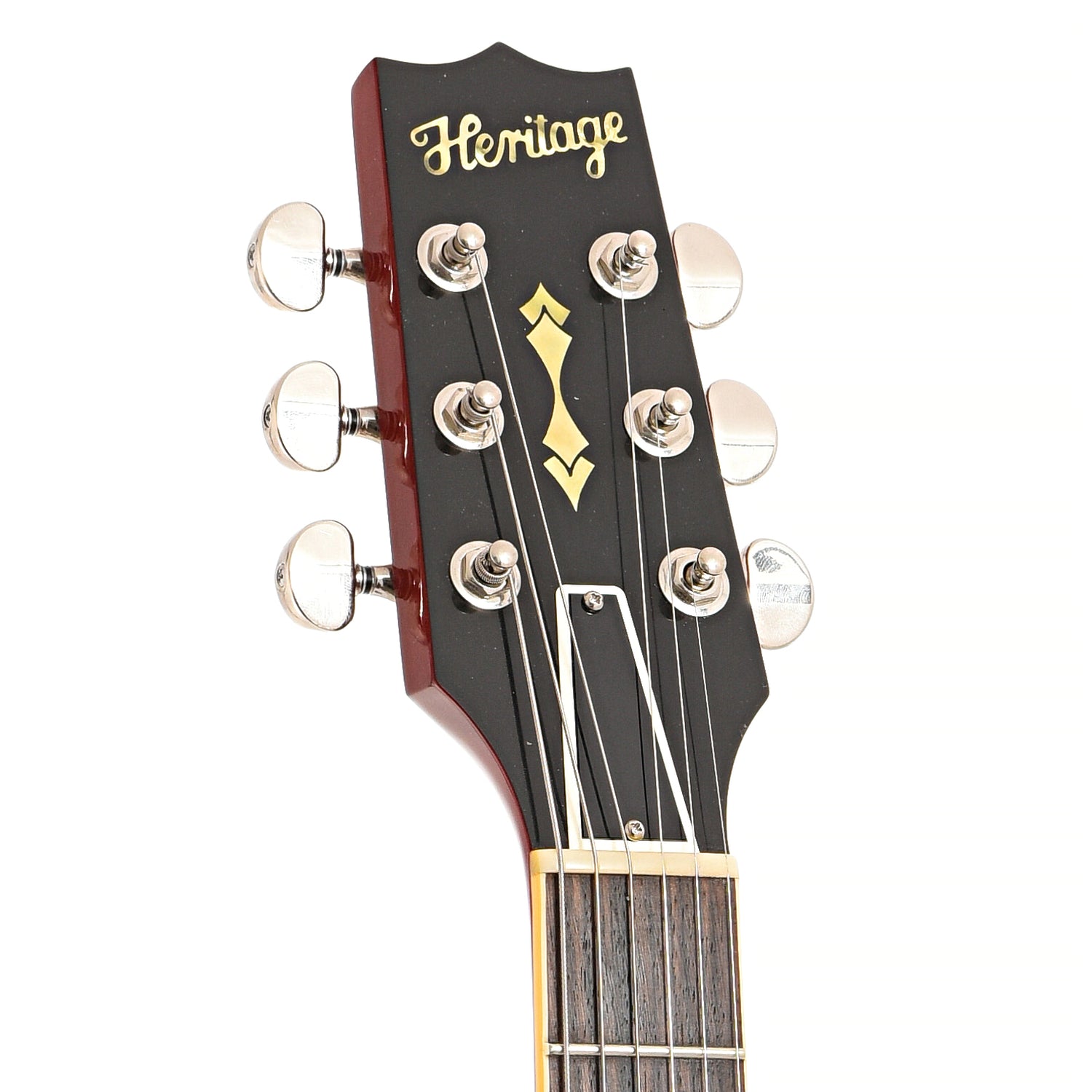 Front headstock of Heritage H-150 Custom Core Electric Guitar (2021)