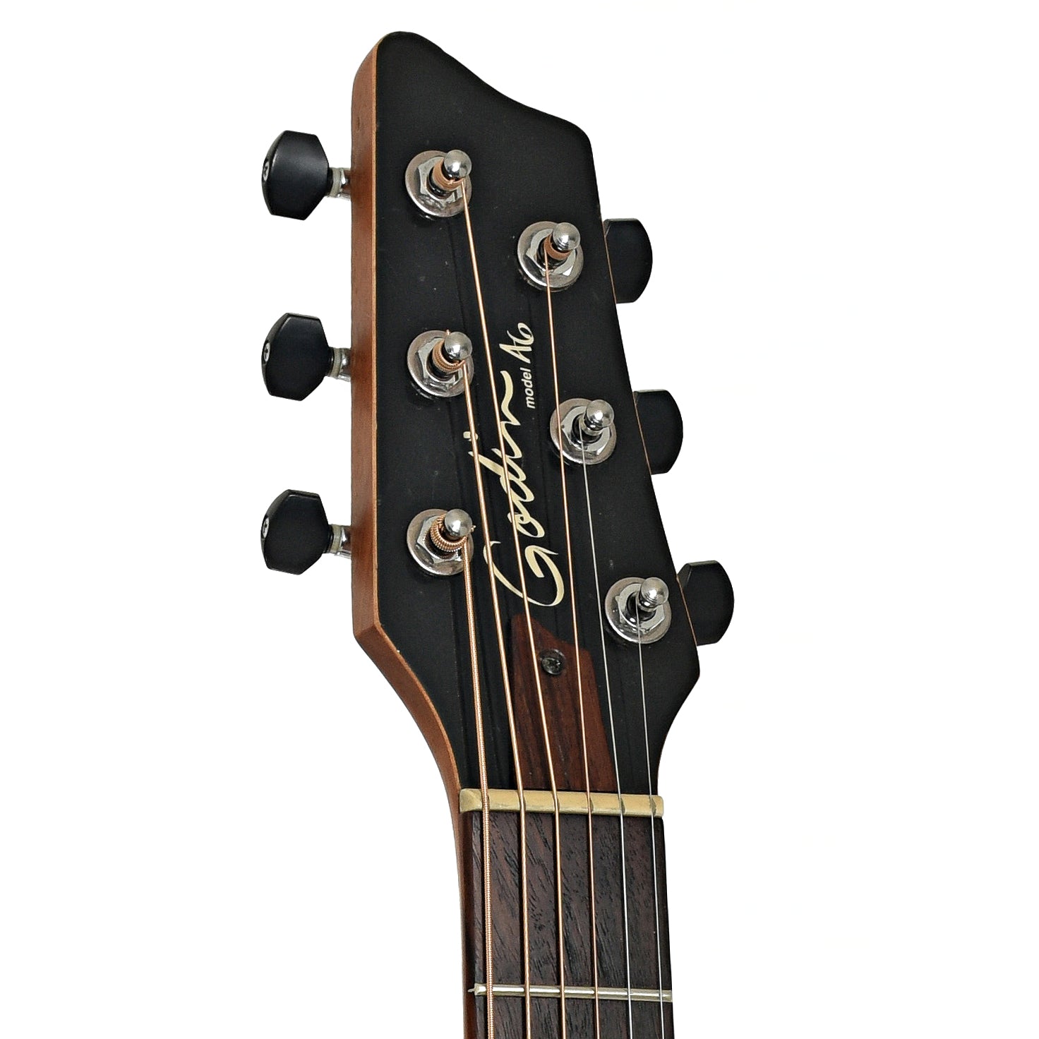Headstock of Godin A6 Acoustic-Electric Guitar