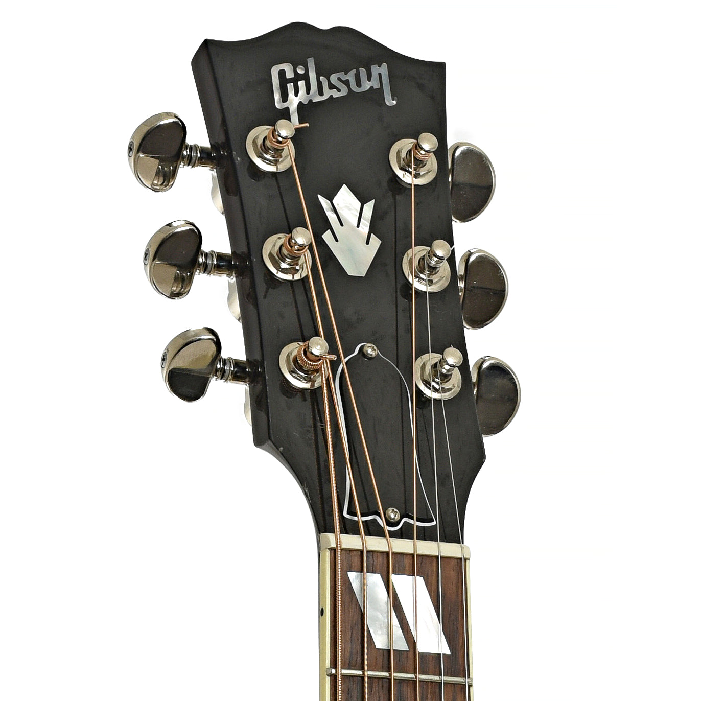 Headstock of Gibson Hummingbird Standard Acoustic-Electric Guitar