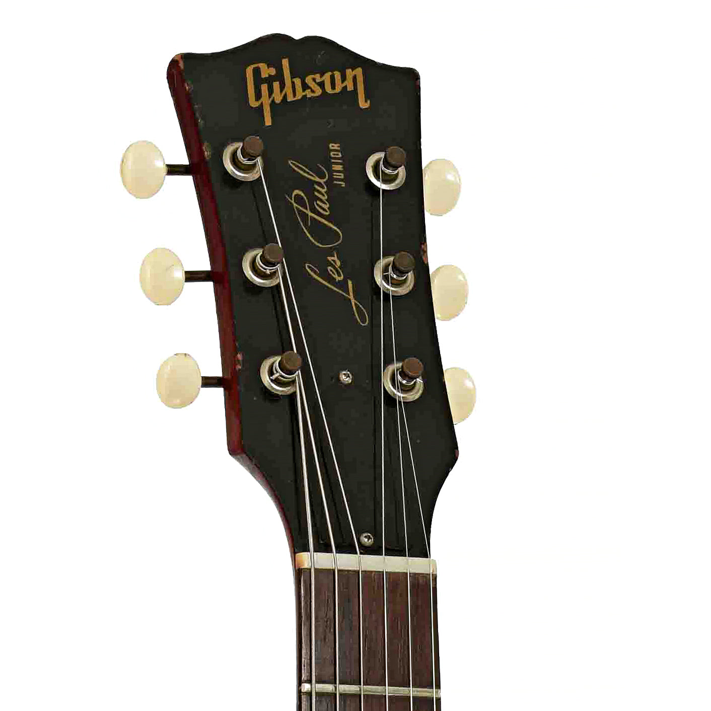 Headstock of Gibson Les Paul Jr. Electric Guitar 