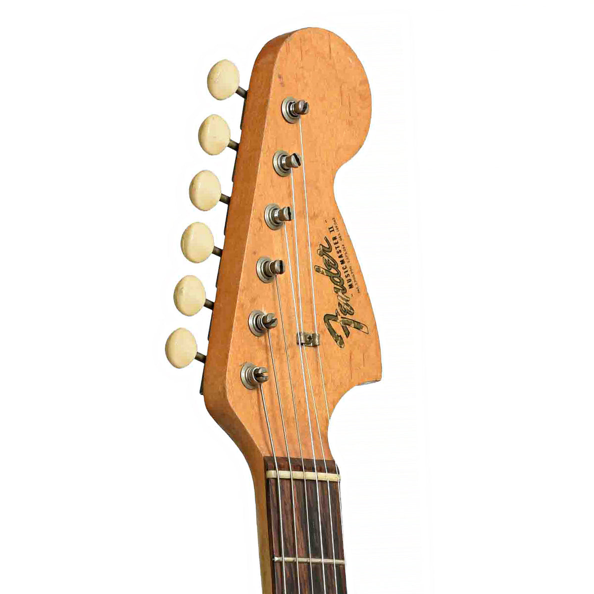 Front headstock of Fender Musicmaster II Electric Guitar
