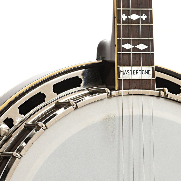 Front neck and body join of 1929 Gibson TB-3 Tenor Banjo