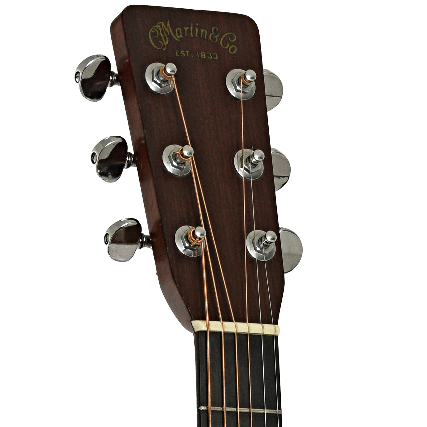 Headstock of Martin D-28 Acoustic Guitar