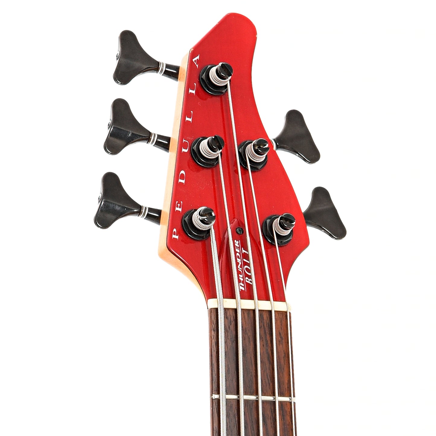 Front headstock of Pedulla Thunder Bolt 5-String Electric Bass