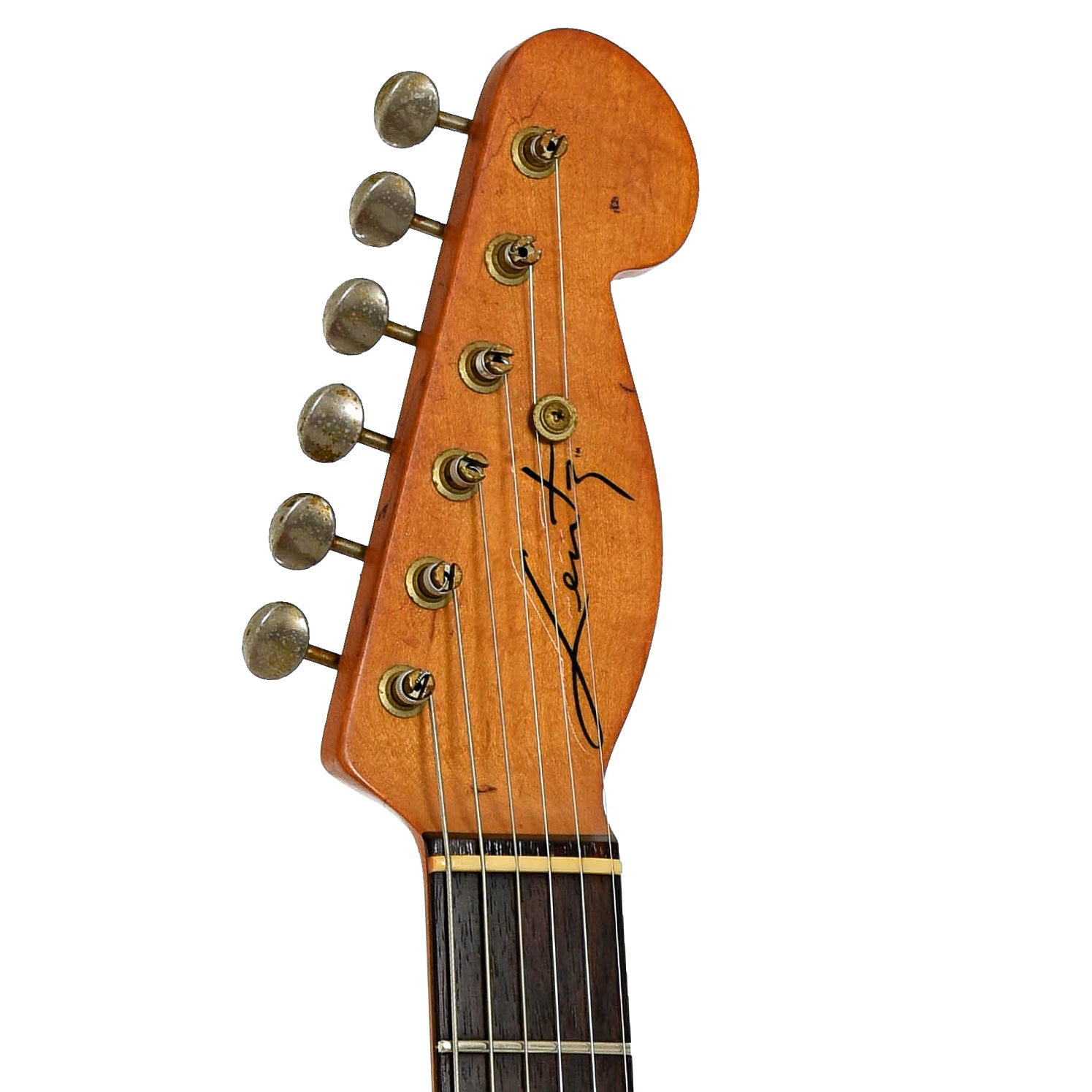 Headstock of Lentz HSL Brazilian Electric Guitar