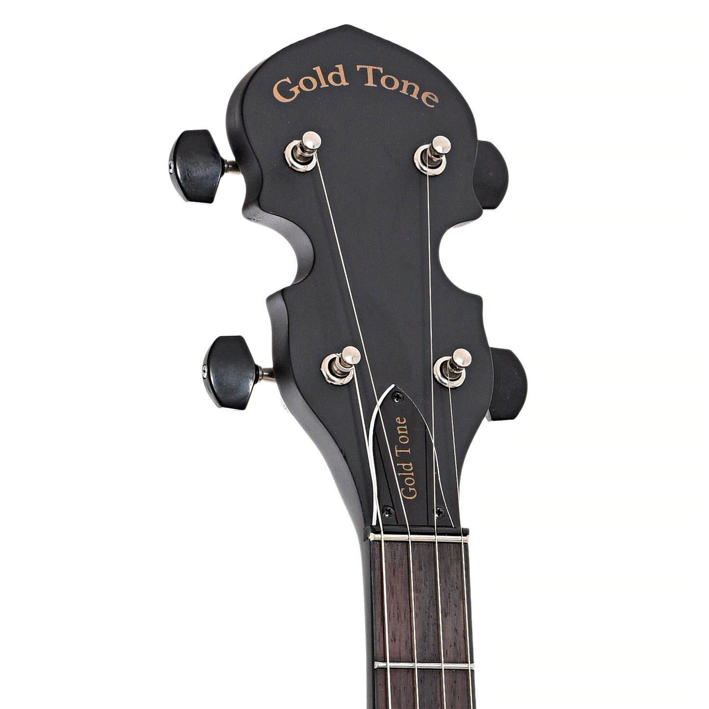 Front headstock of Gold Tone AC-1 Openback Banjo