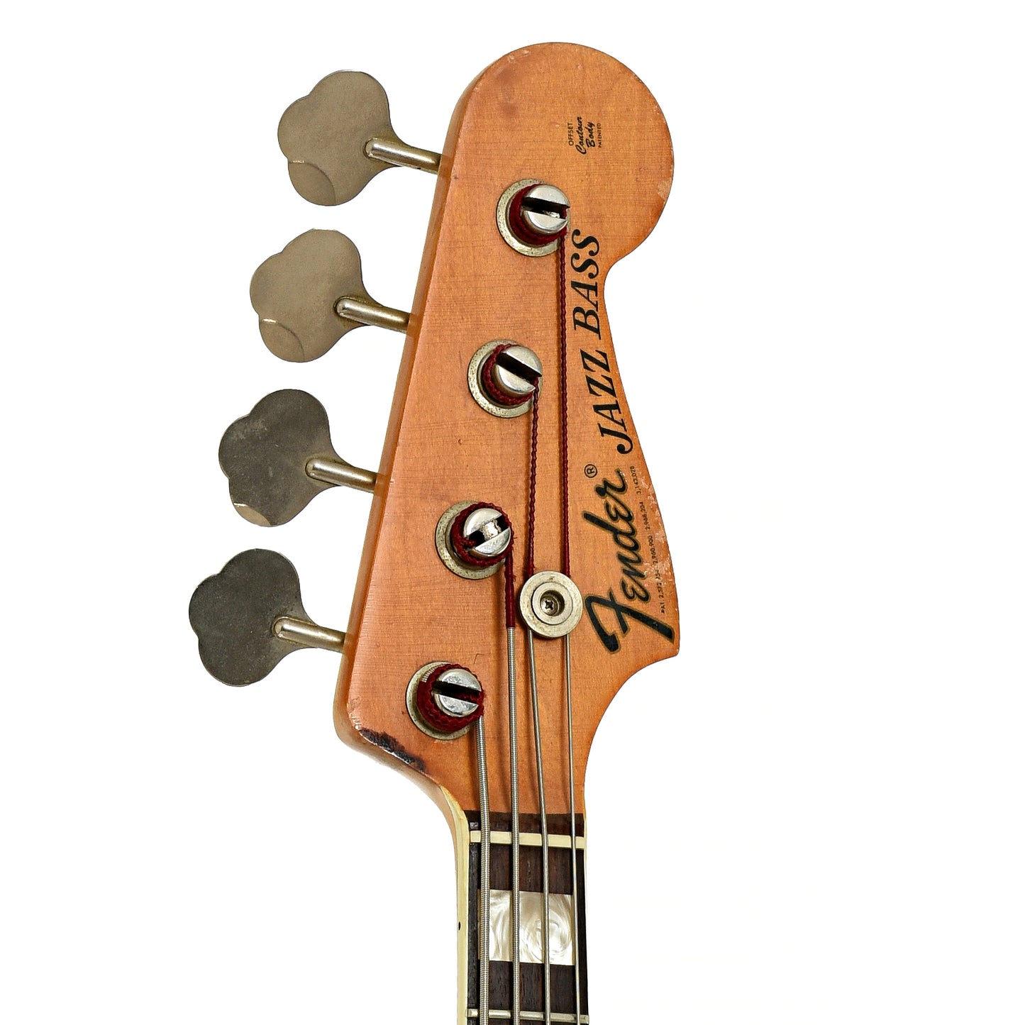 Headstock of Fender Jazz 4-String Electric Bass