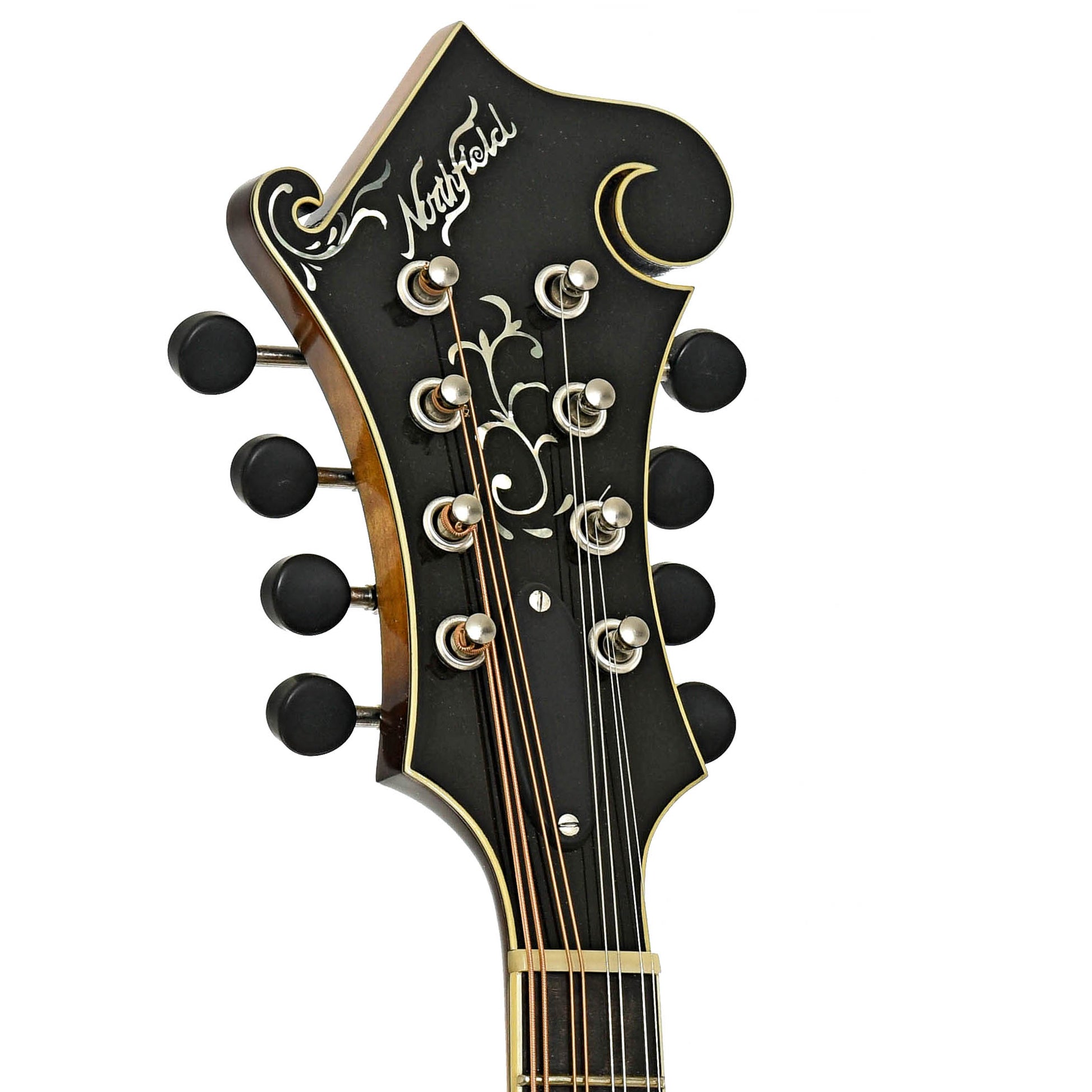 Headstock of Northfield NF-F5MB Blacktop Master Model