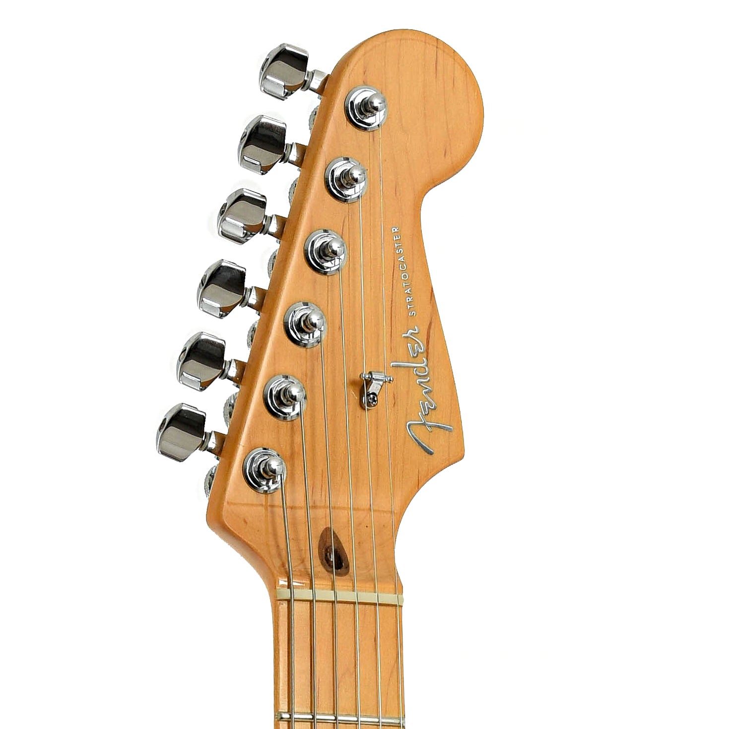 Headstock of Fender American Deluxe Stratocaster 