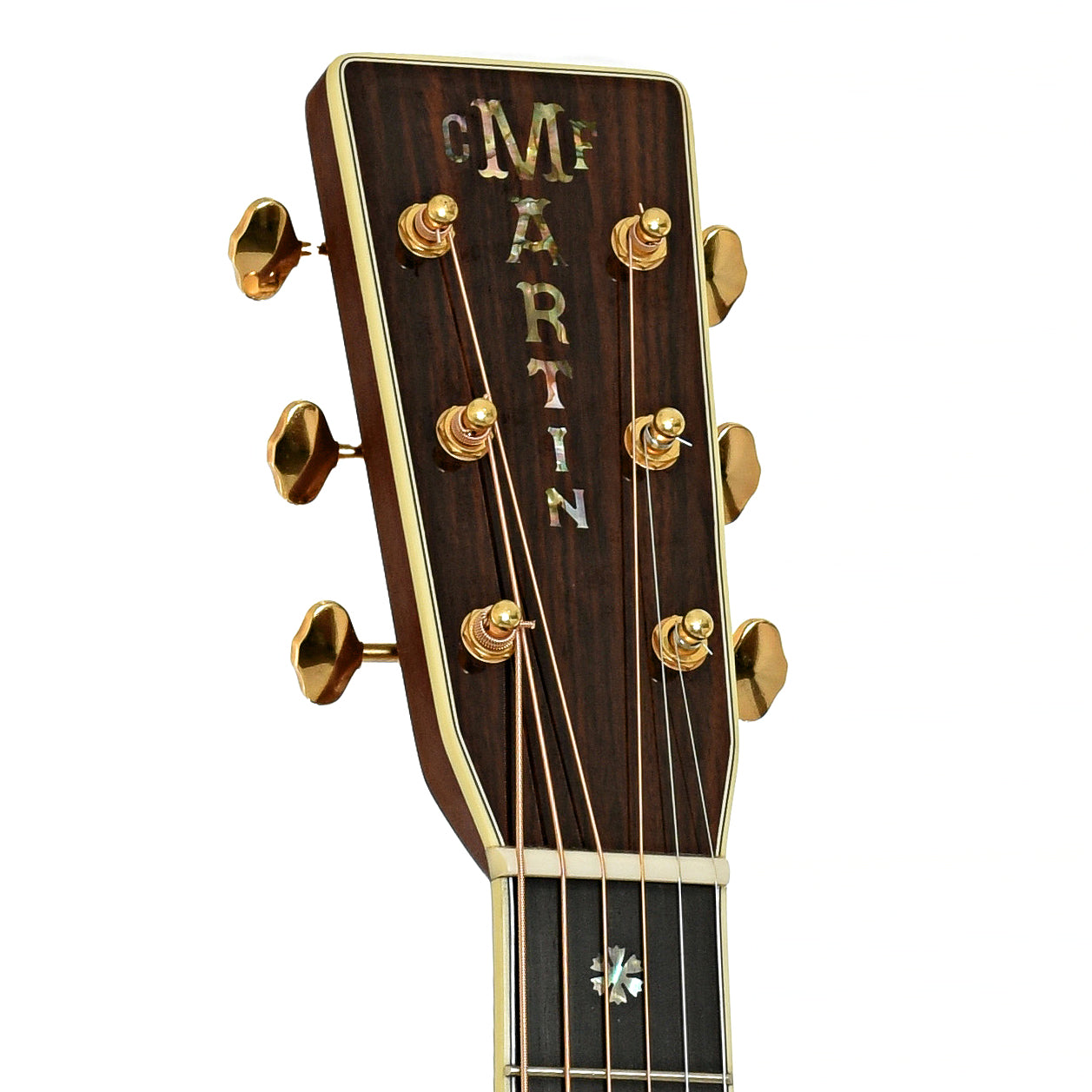 Headstock of Martin OM-42 Acoustic Guitar 