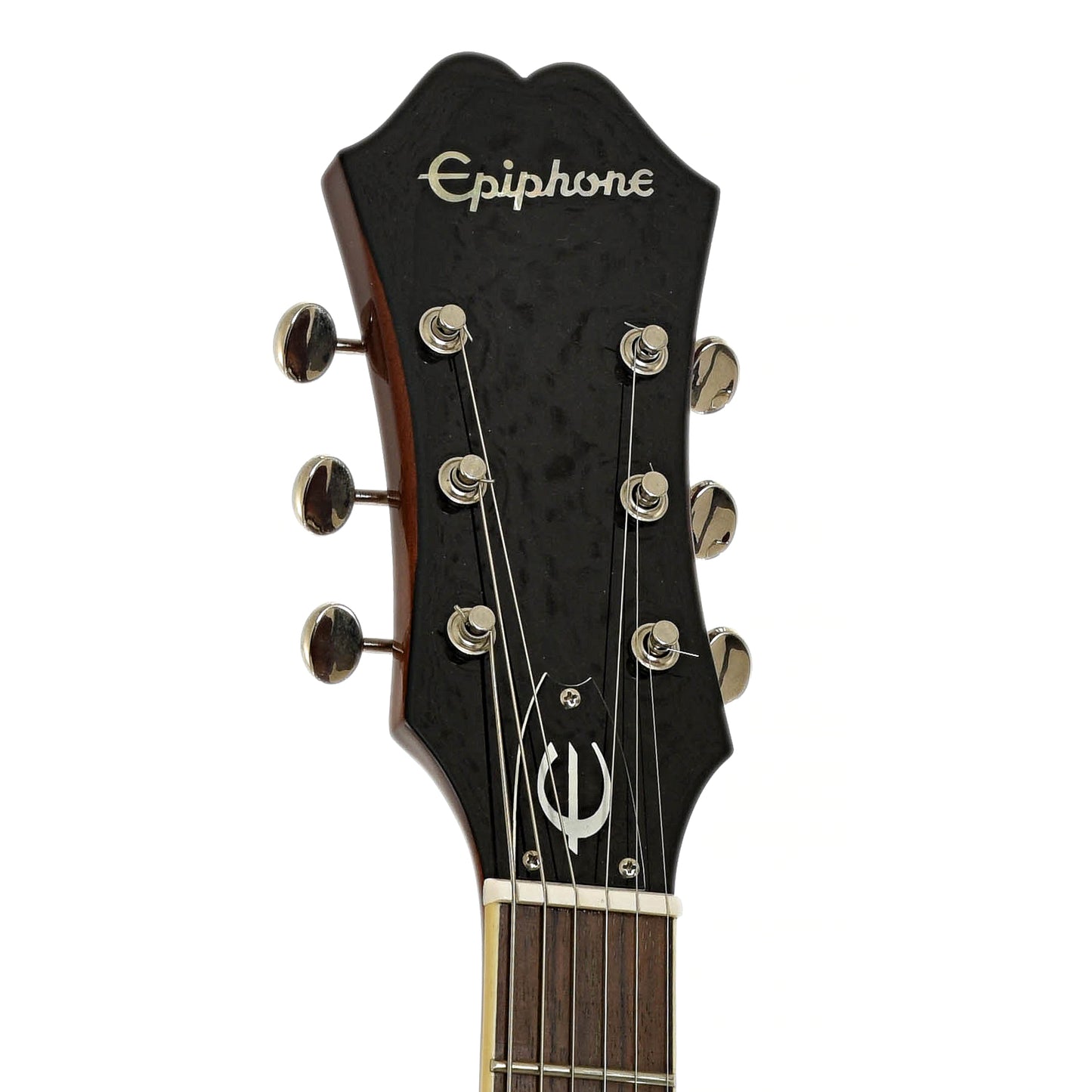 Headstock of Epiphone Inspired by John Lennon E230TD Casino Hollowbody Electric Guitar (2012)