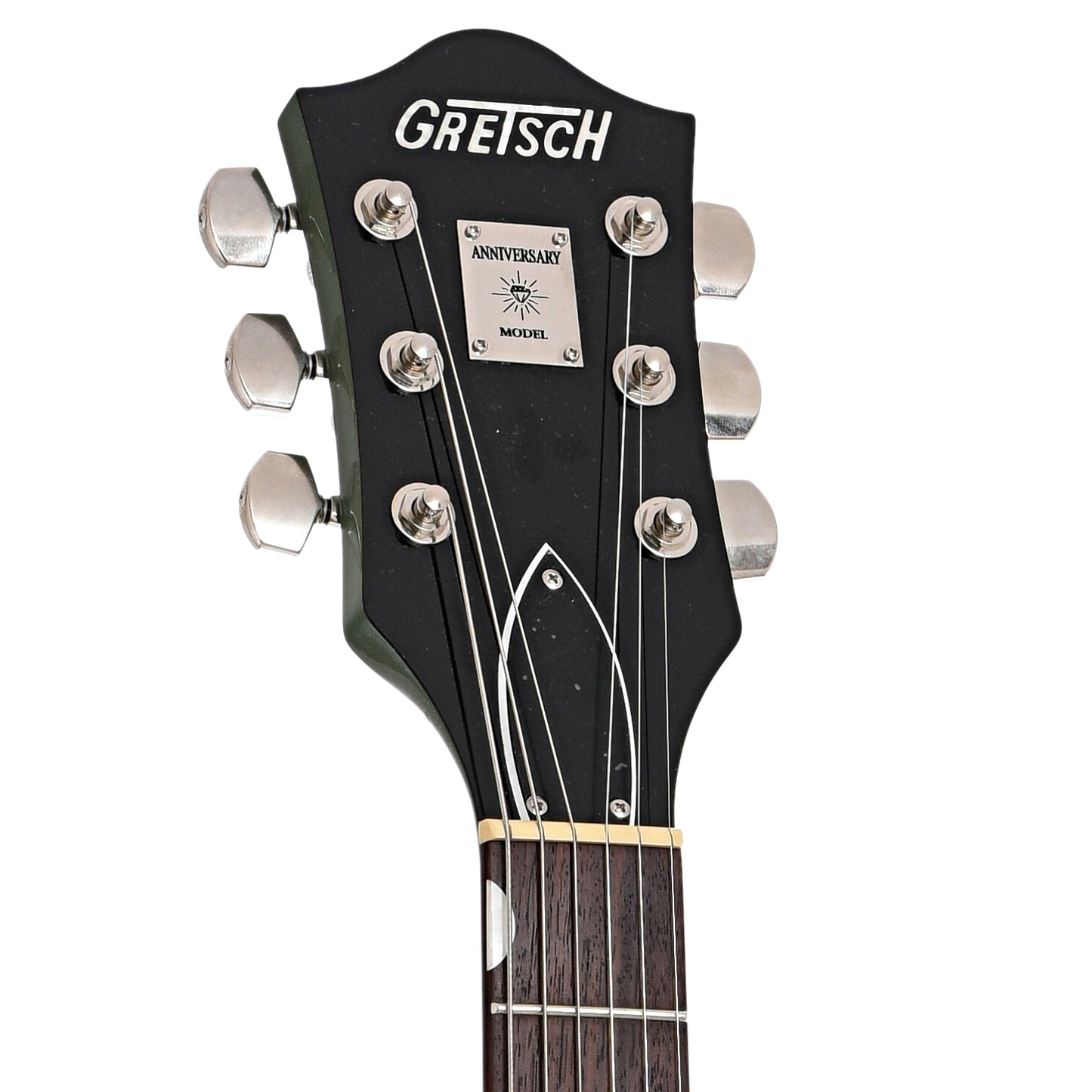 Front headstock of Gretsch G6118T-SGR Anniversary