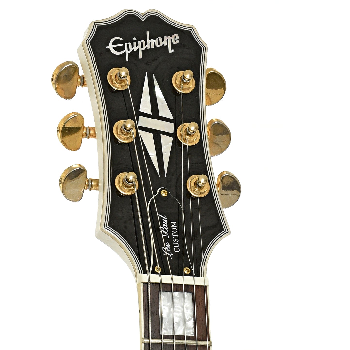 Headstock of Epiphone Les Paul Custom (SG) 61' Limited Edition