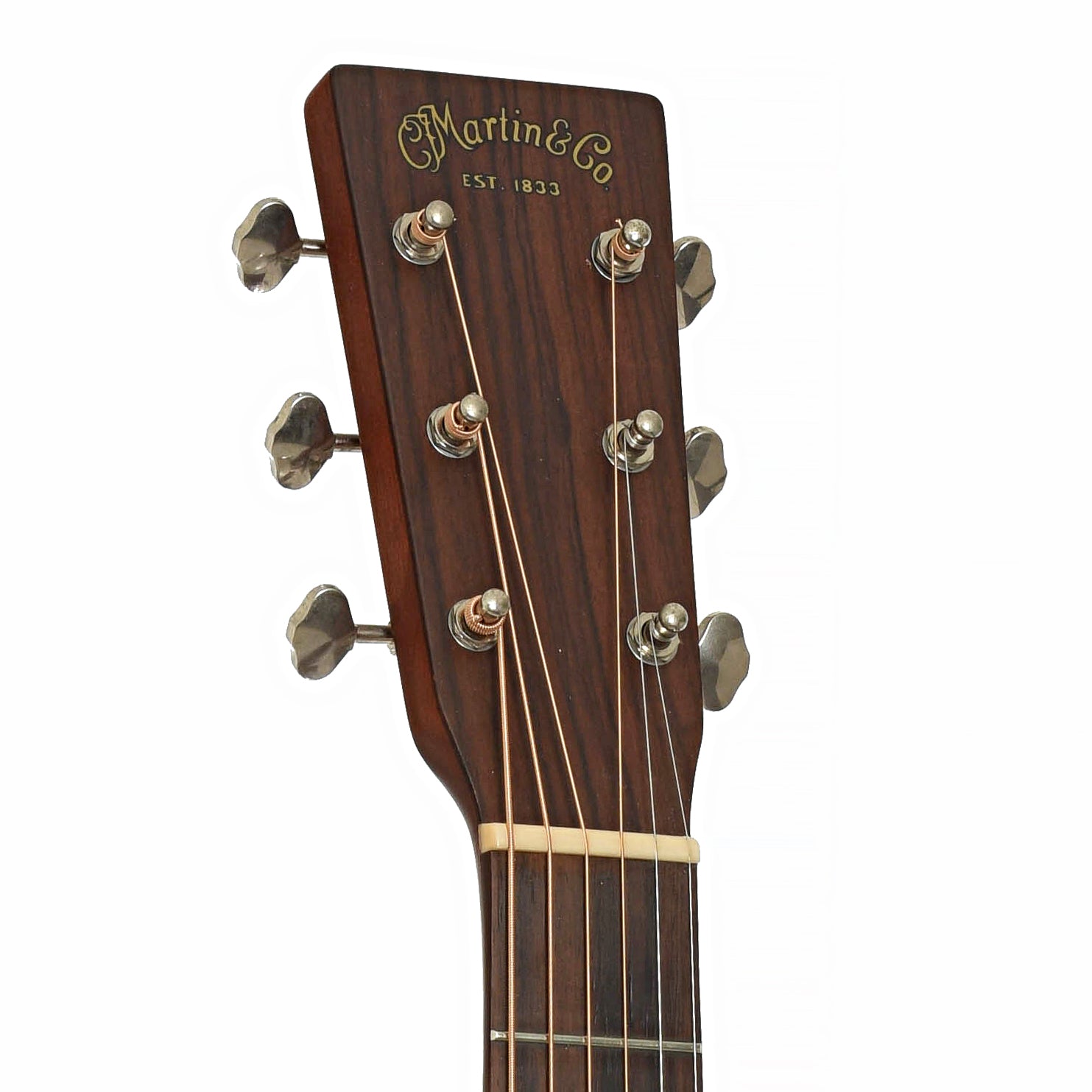 Headstock of Martin 00-15M Custom Acoustic Guitar 