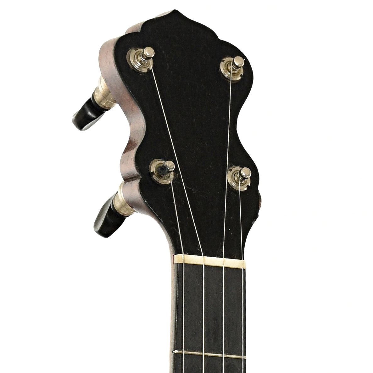 Headstock of J.B. Schall Imperial Open Back Banjo 