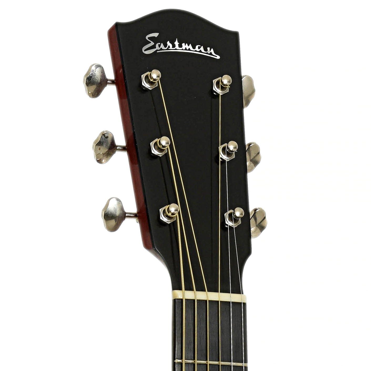 Headstock of Eastman E10 OOSS-V Acoustic Guitar