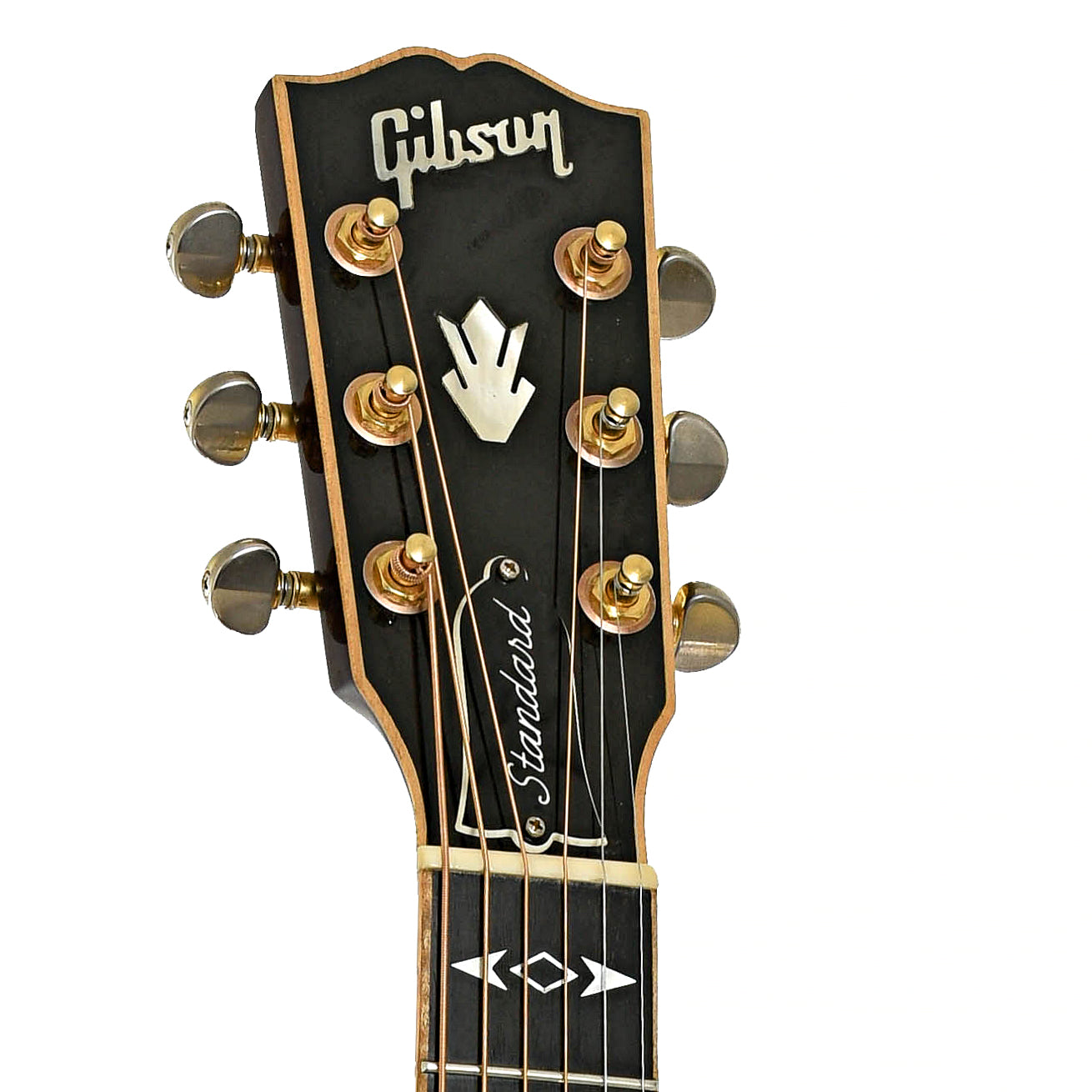 Headstock of Gibson Songwriter Deluxe EC Standard Acoustic Guitar