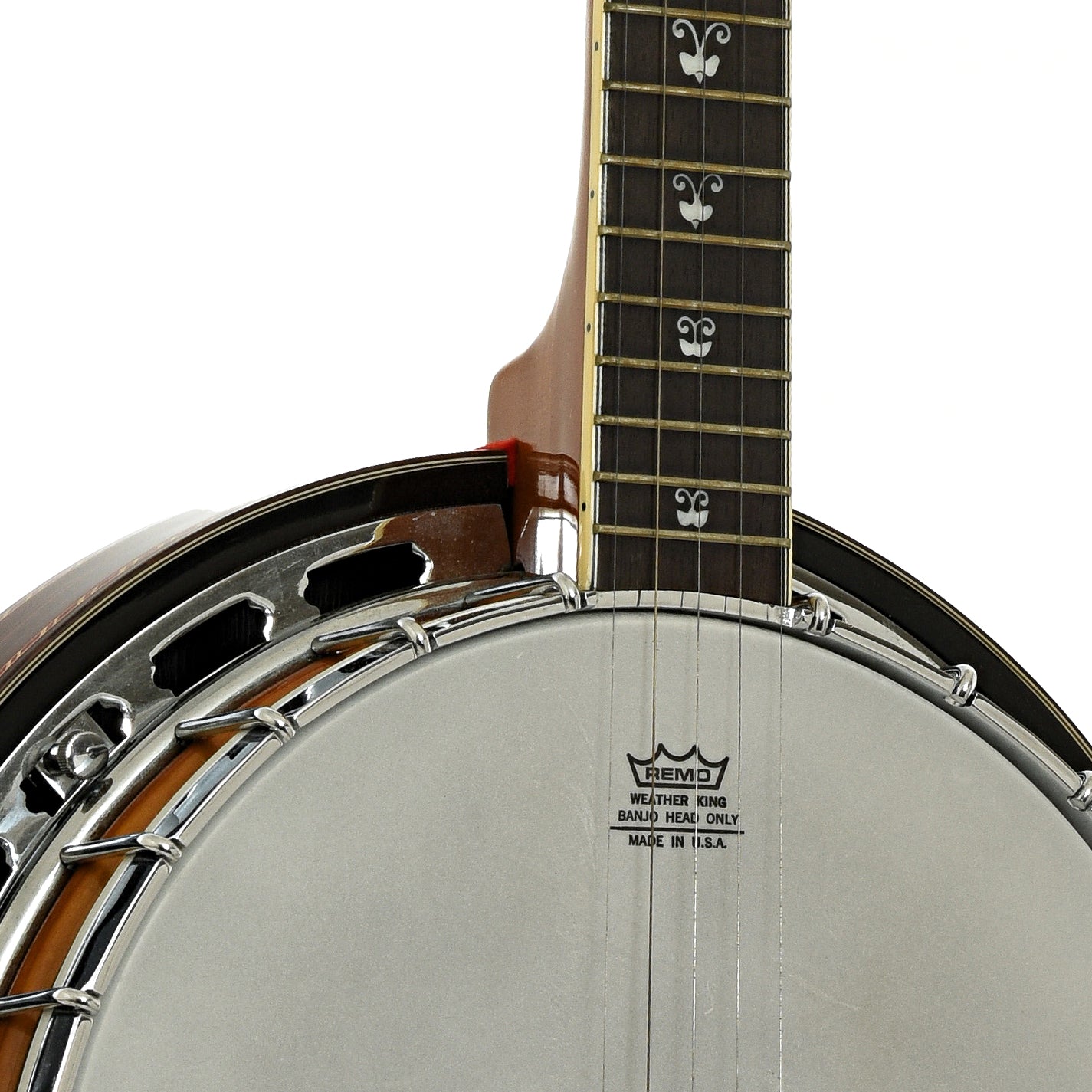 Neck joint of Sovereign Butterfly H495C Resonator Banjo 