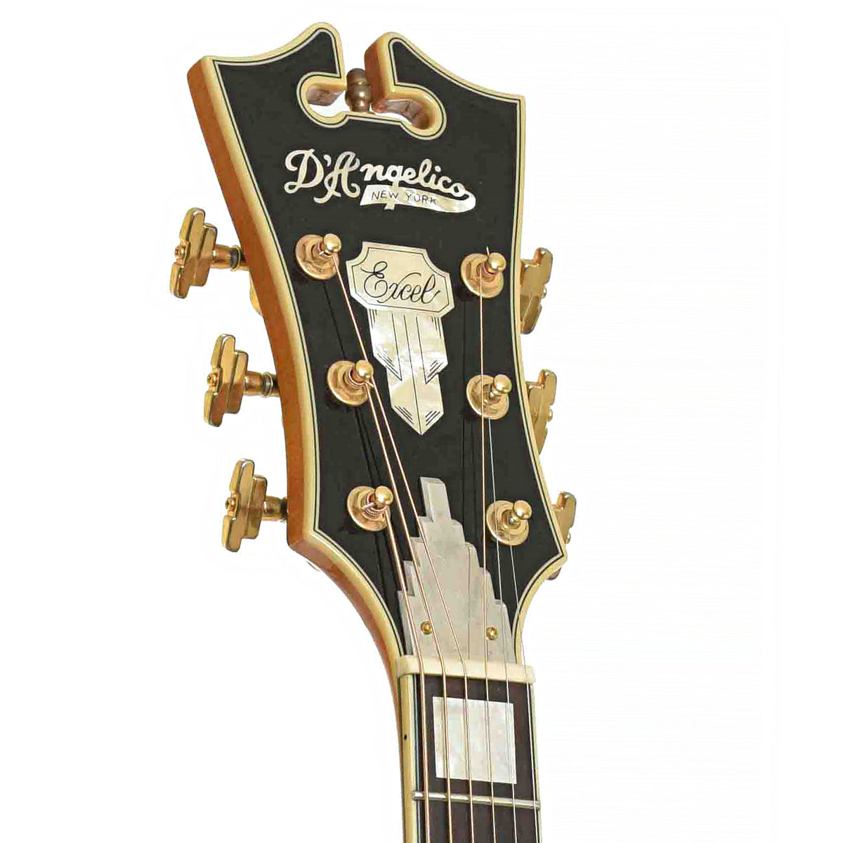 Front headstock of D'Angelico EXL-1