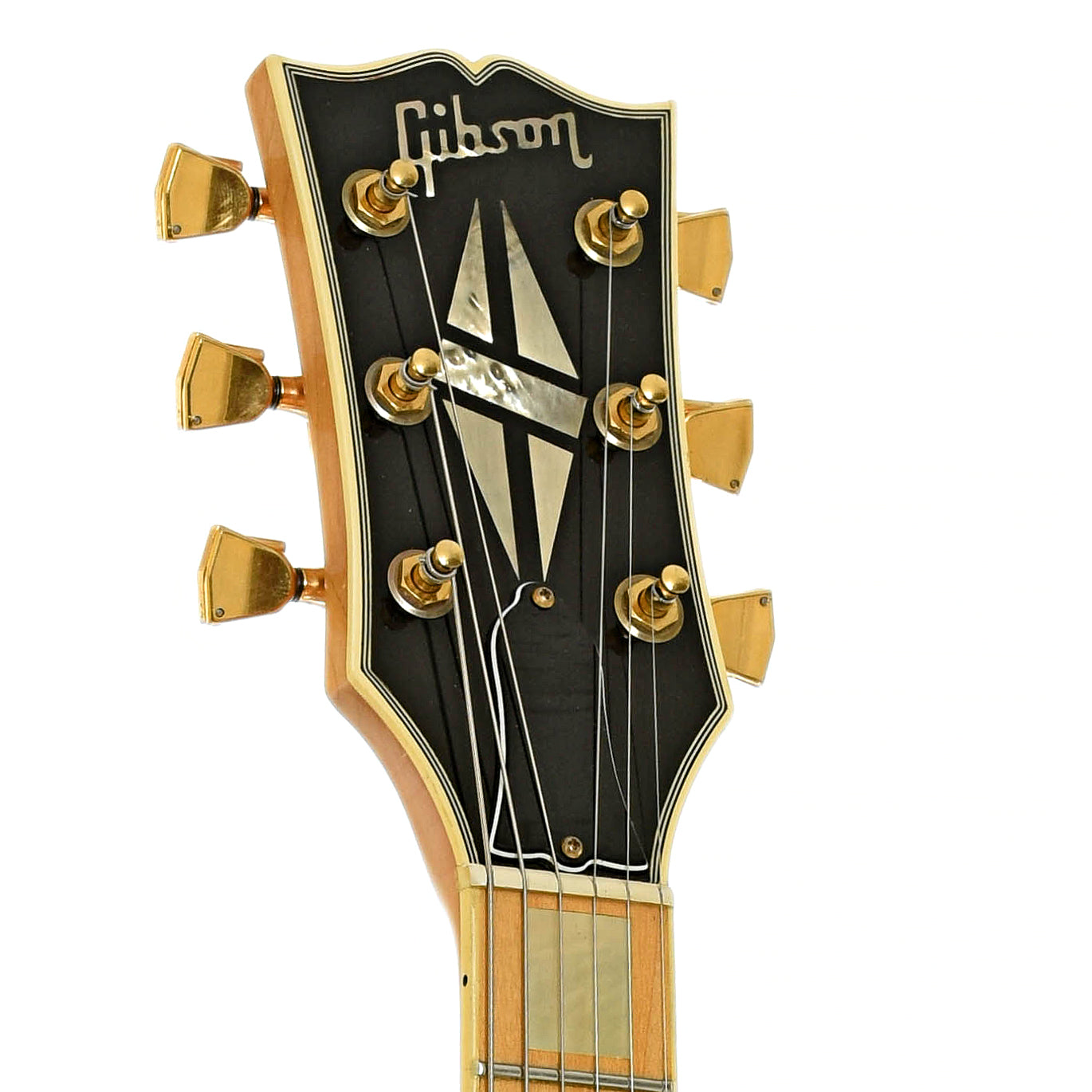 Headstock of Gibson Les Paul Custom Electric Guitar