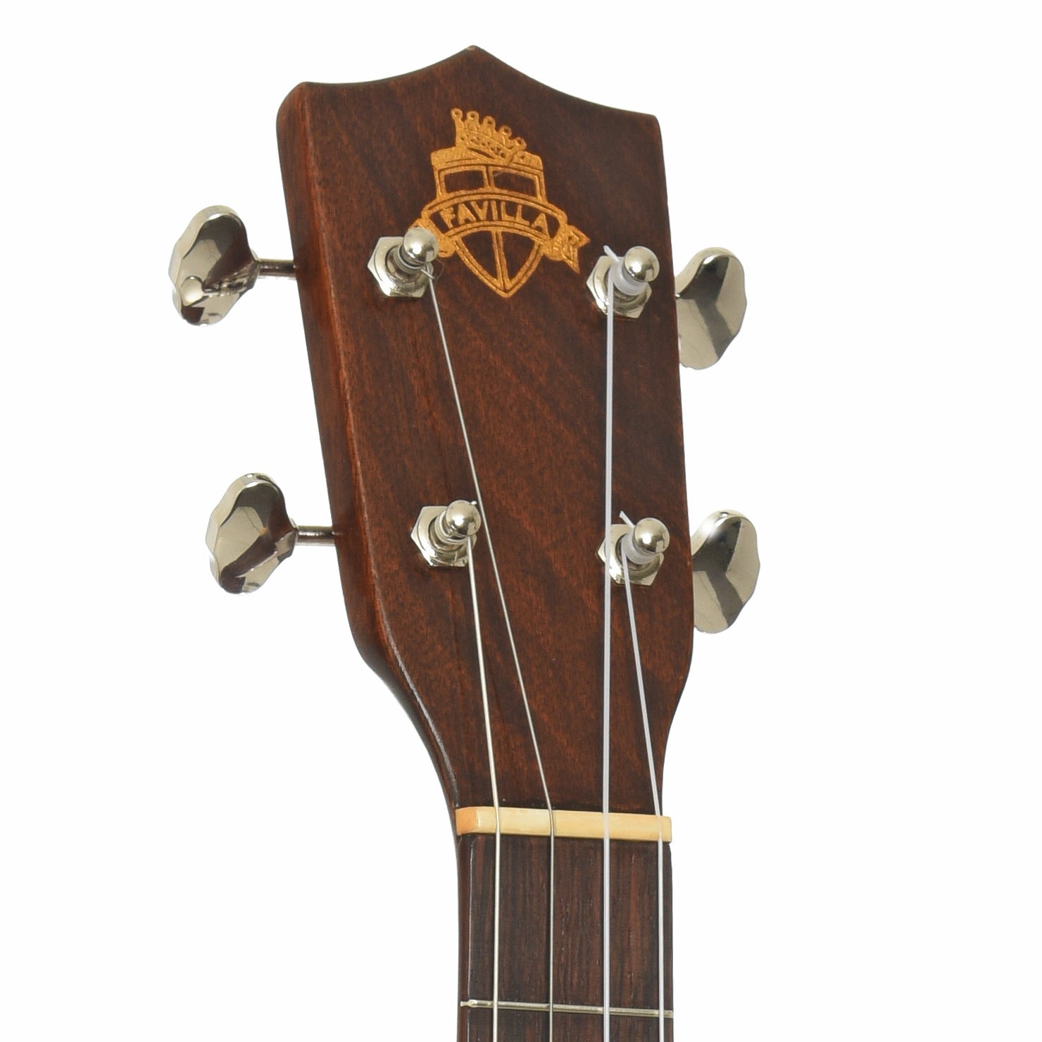 Headstock of Favilla Baritone Ukulele