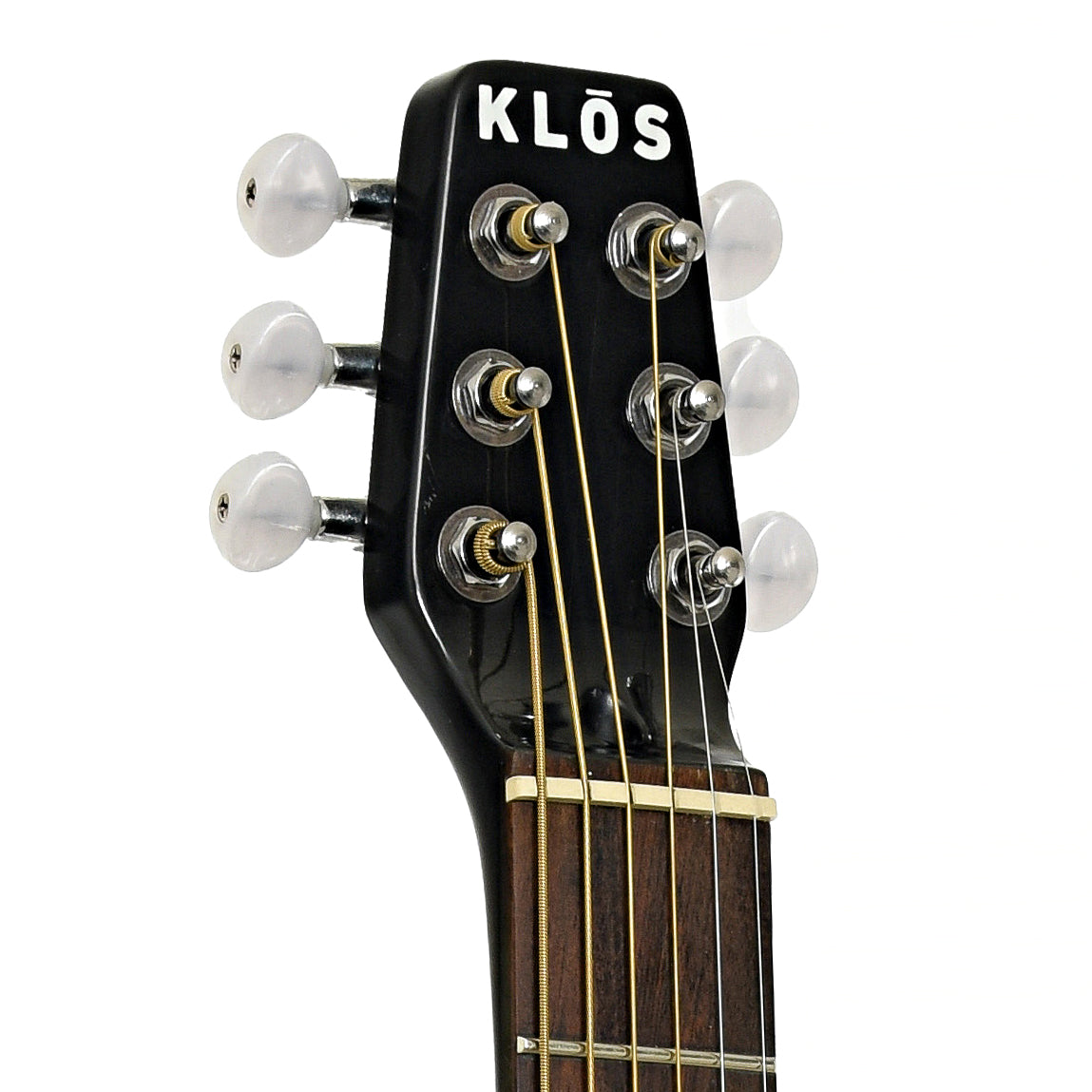 Headstock of Klos Hybrid Dreadnought Acoustic Guitar