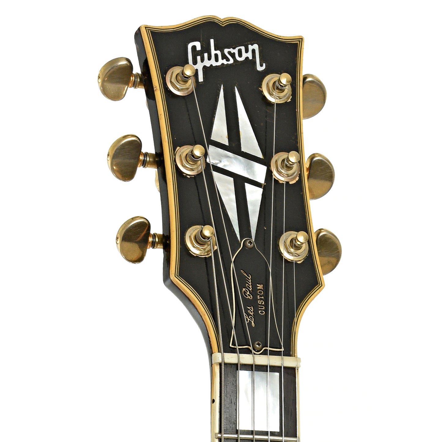 Headstock of Gibson Les Paul Custom Electric Guitar
