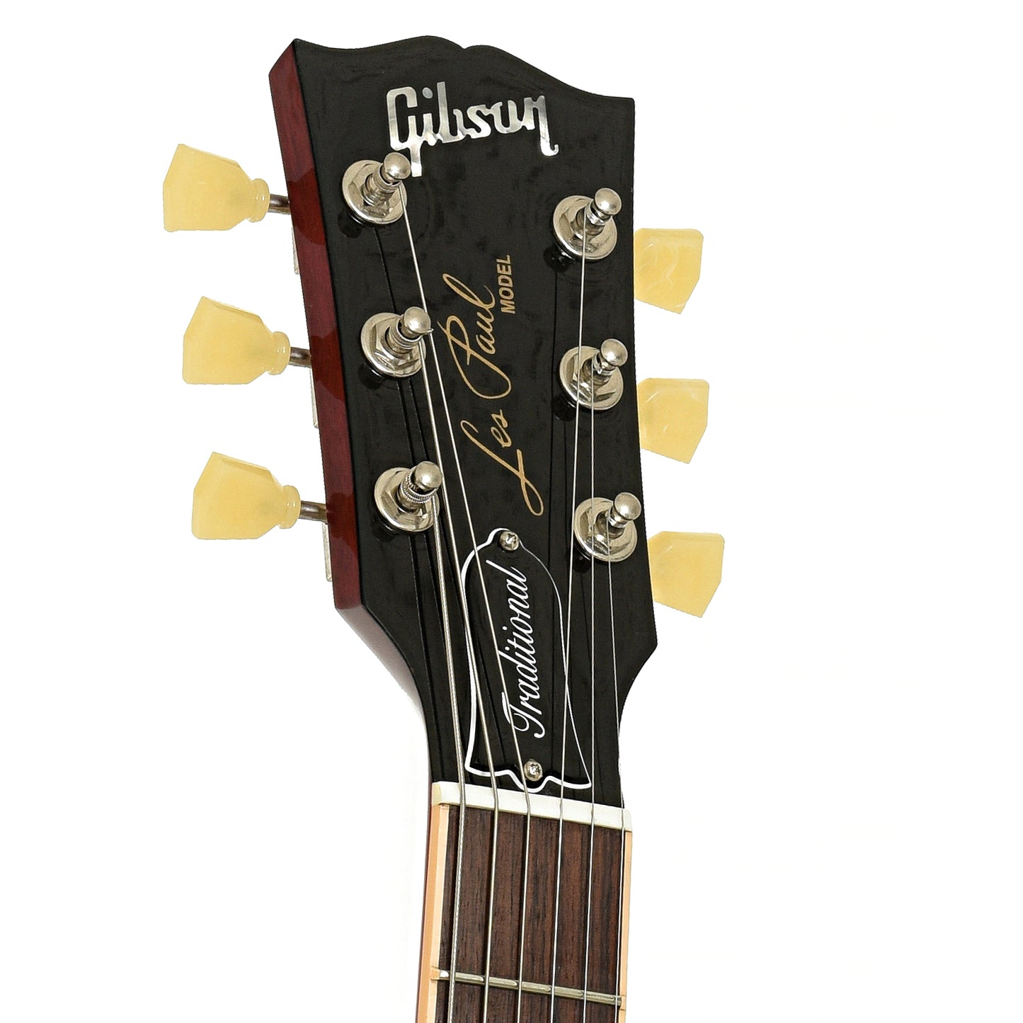 Headstock of Gibson Les Paul Traditional Plus Electric Guitar