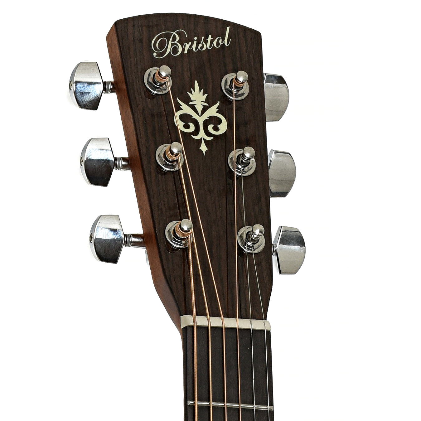 Headstock of Bristol BM-16 000 Guitar