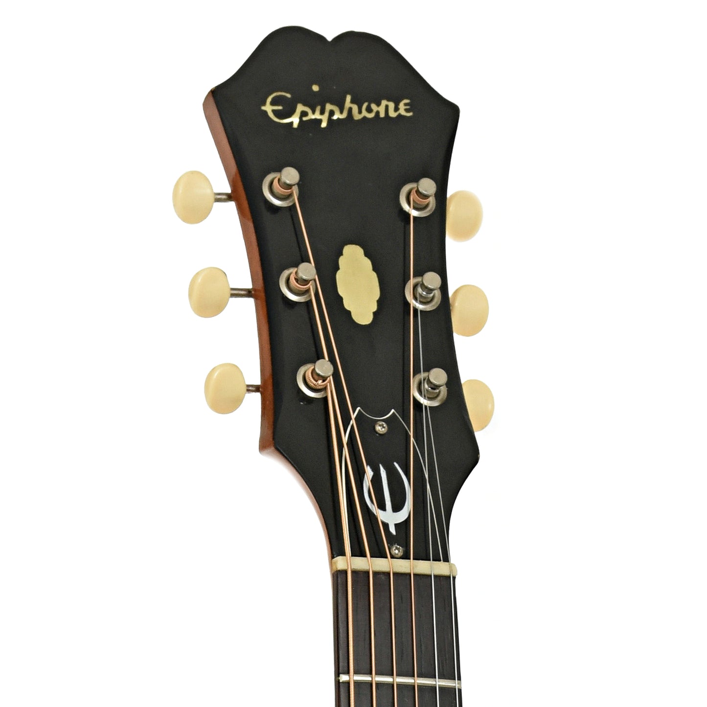 Headstock of Epiphone FT-79 Texan Acoustic Guitar