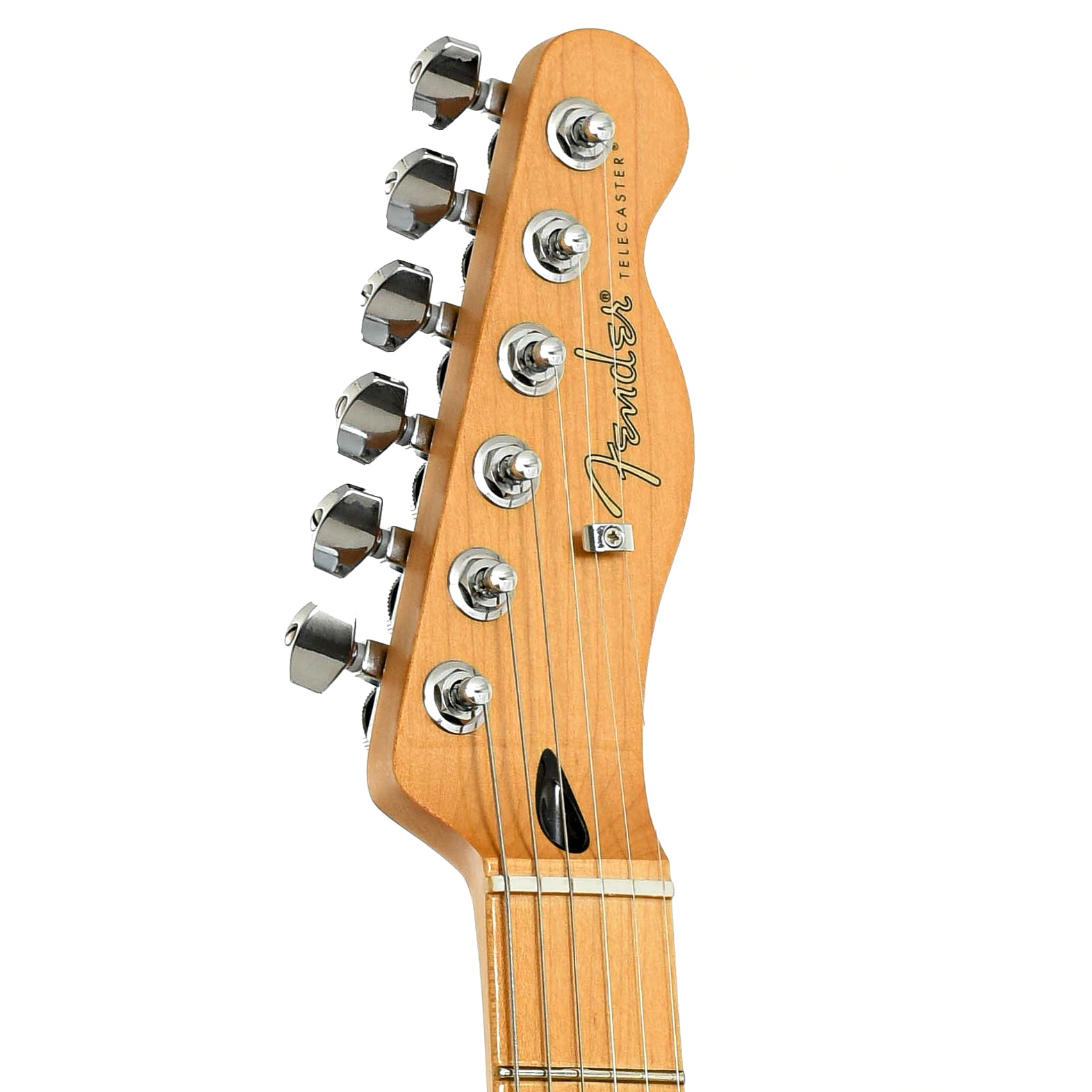 Headstock of Fender Player II Modified Telecaster SH, Olympic Pearl