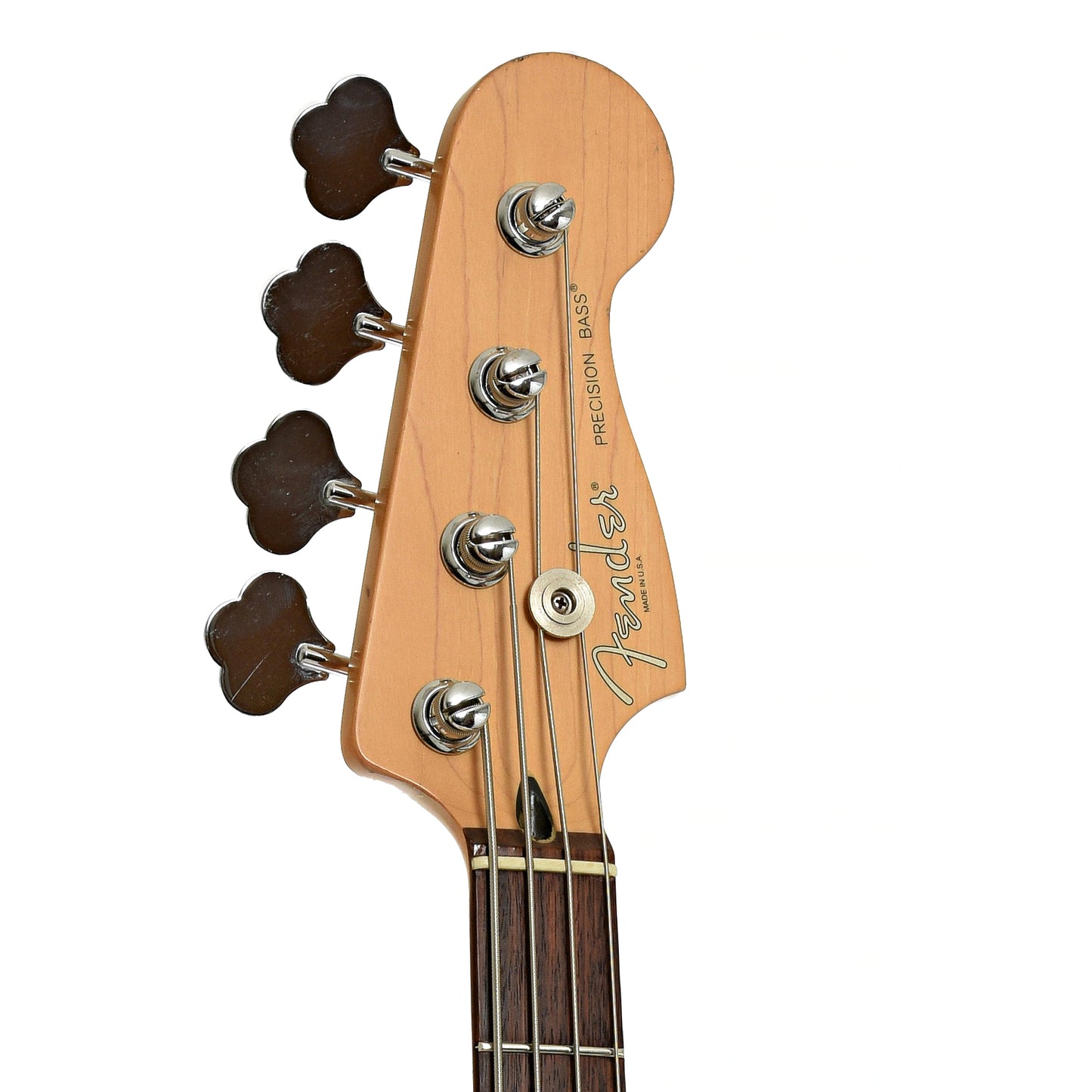 Headstock of Fender American Series Precision Electric Bass 