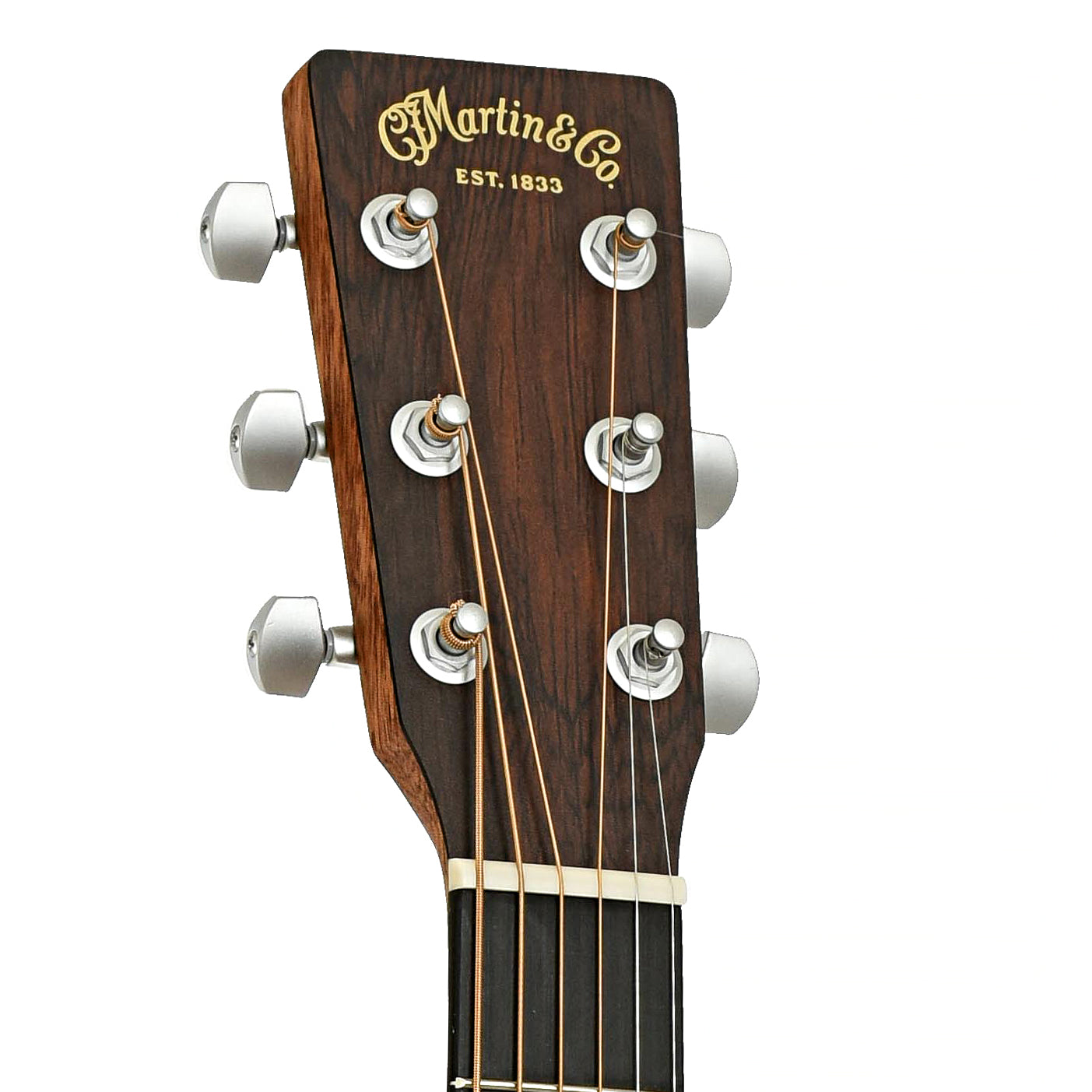 Headstock of DC-JRE Junior Acoustic Electric Guitar 