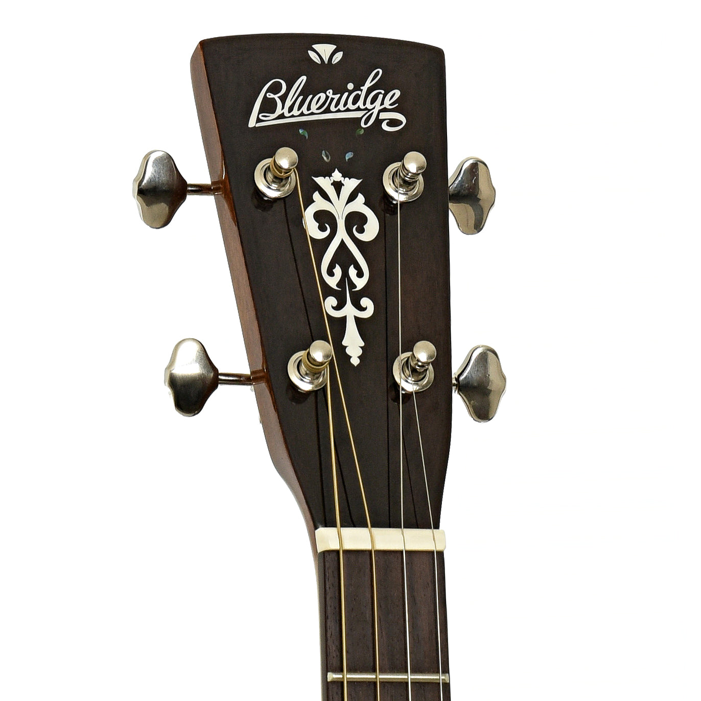 Headstock of Blueridge Contemporary Series BR-60T Tenor Guitar 