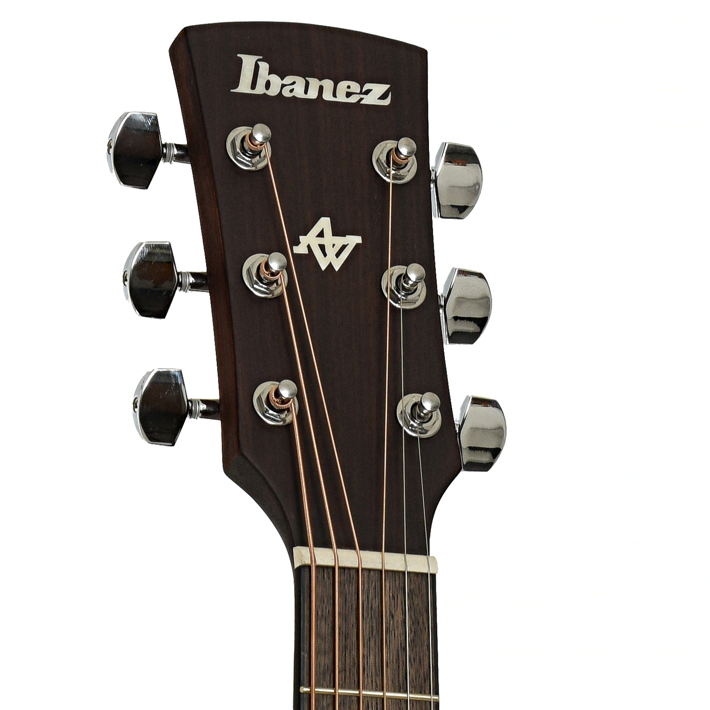 Headstock of Ibanez Artwood Dreadnought Acoustic Guitar