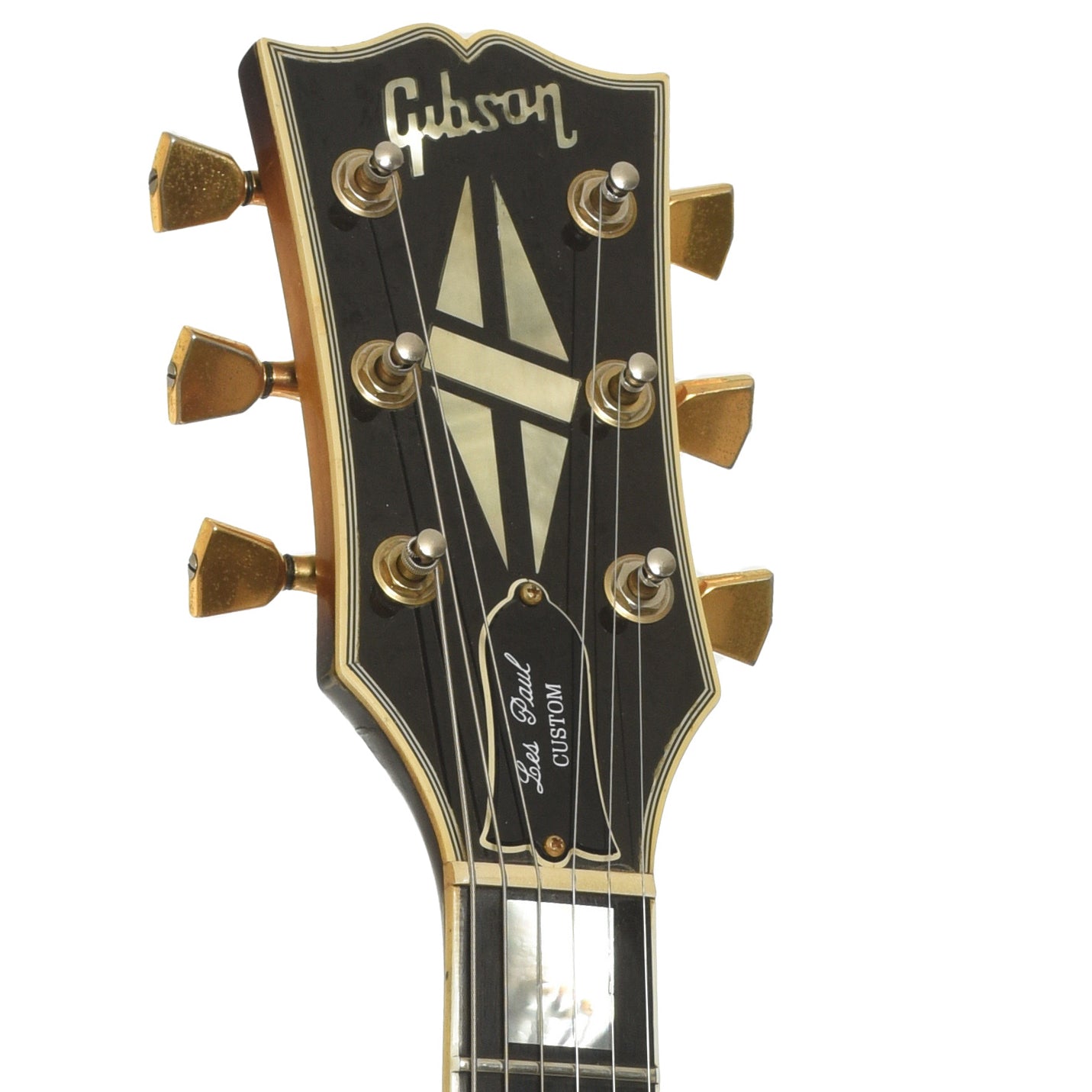 Headstock of Gibson Les Paul Custom Electric Guitar