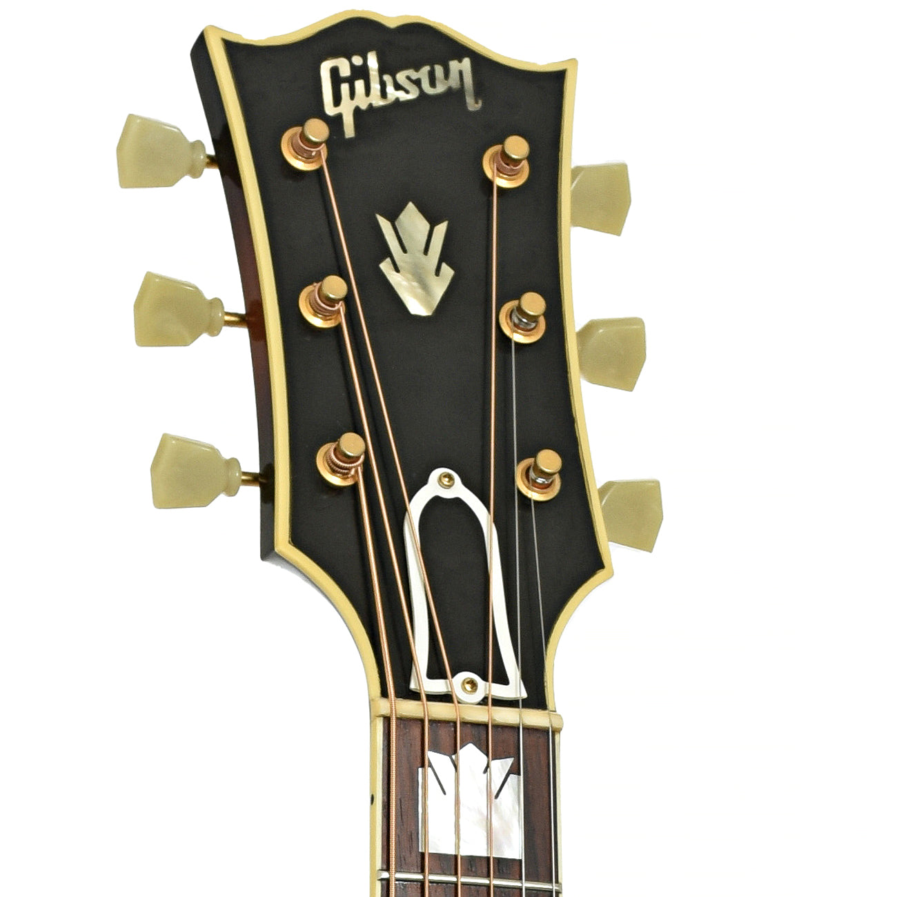 Headstock of Gibson 1957 SJ-200 Acoustic Guitar 