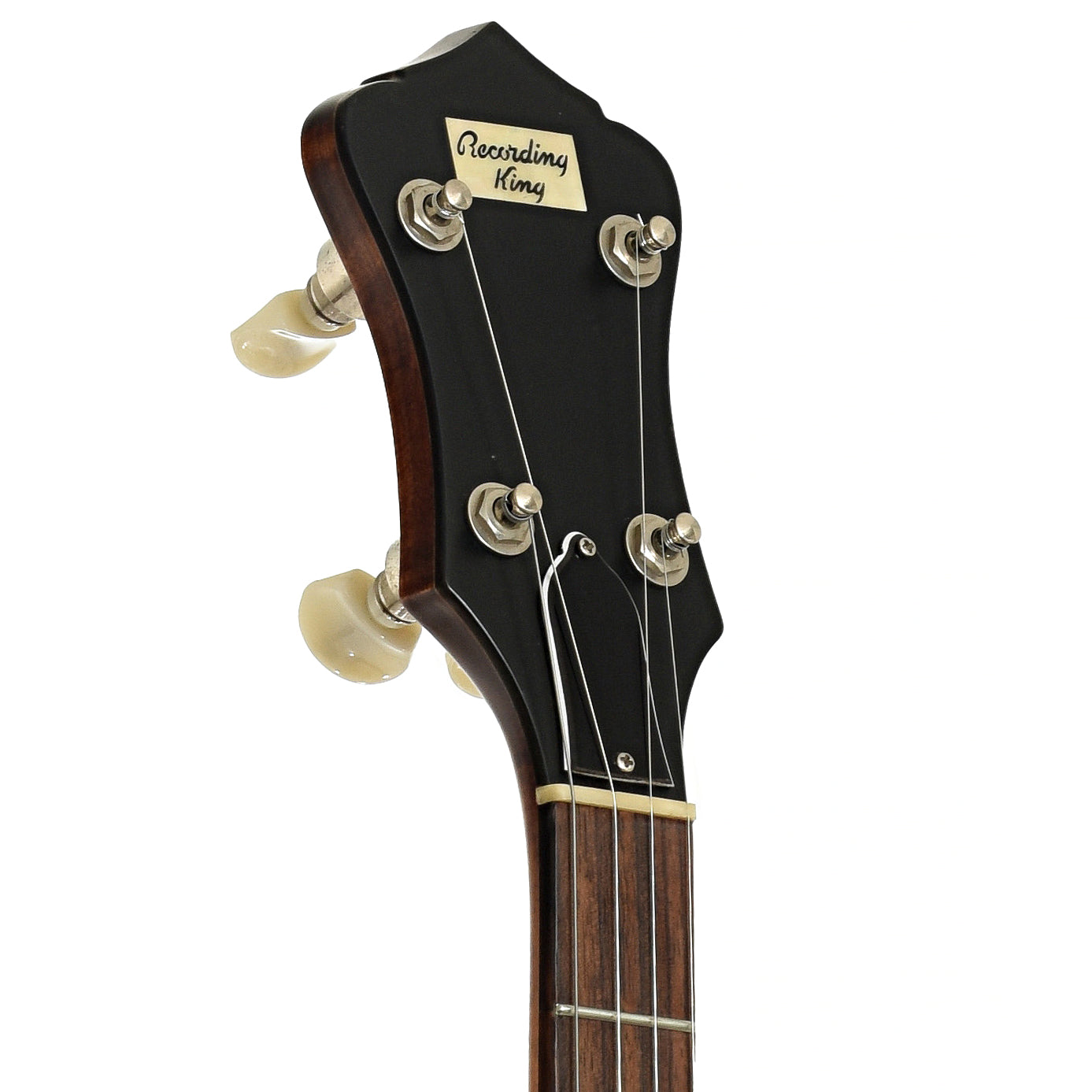Headstock of Recording King RK-OT25 Madison Open Back Banjo