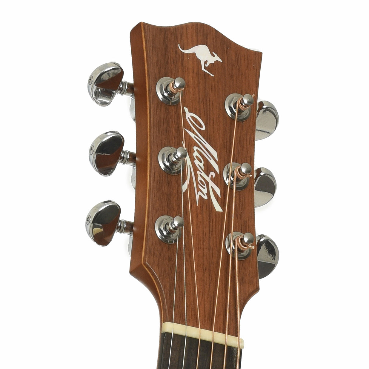 Headstock  of Maton EBG 808 TE LH "Tommy Emmanuel" Acoustic-Electric Guitar 