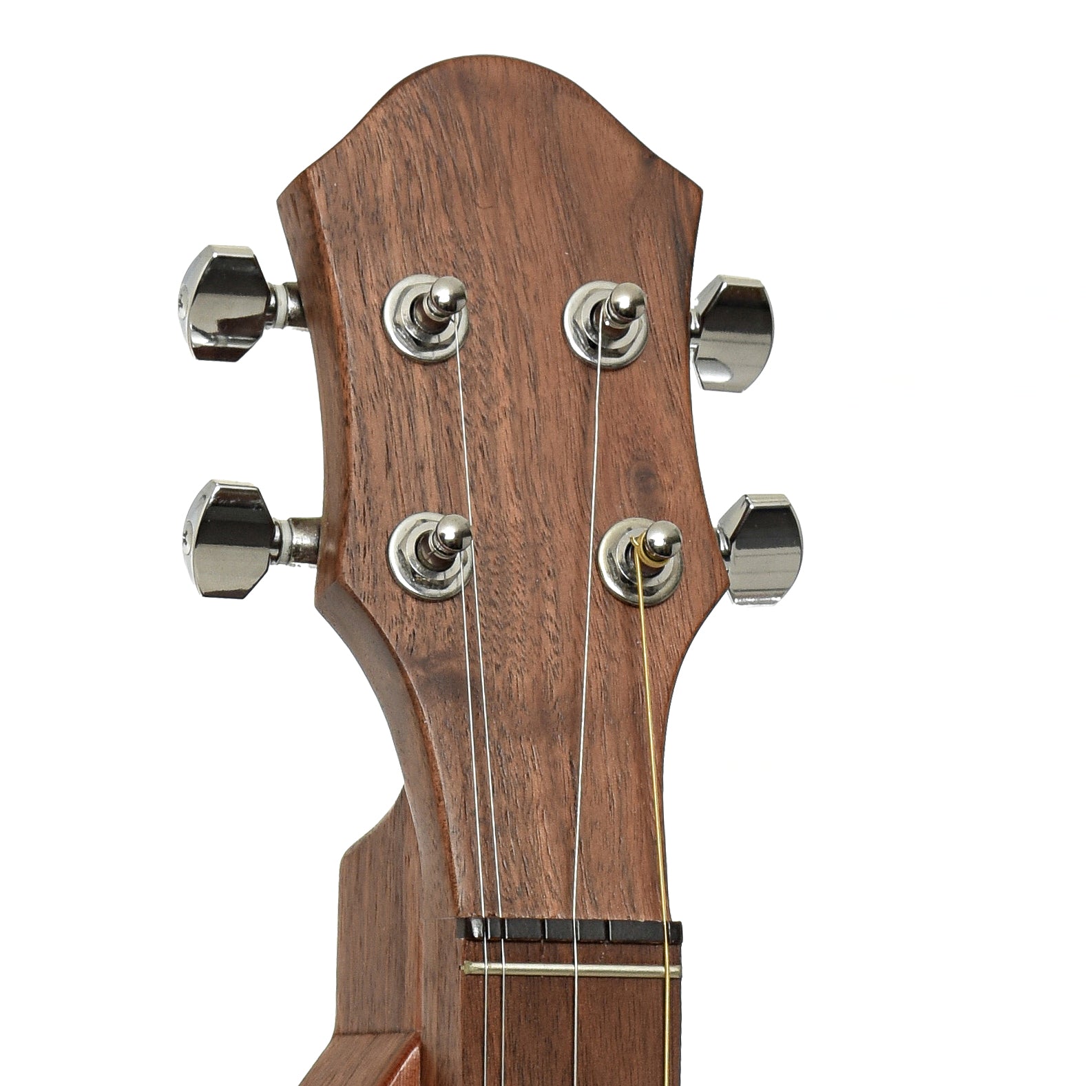Headstock of McSpadden 4FGWR Ginger Appalachian Dulcimer 