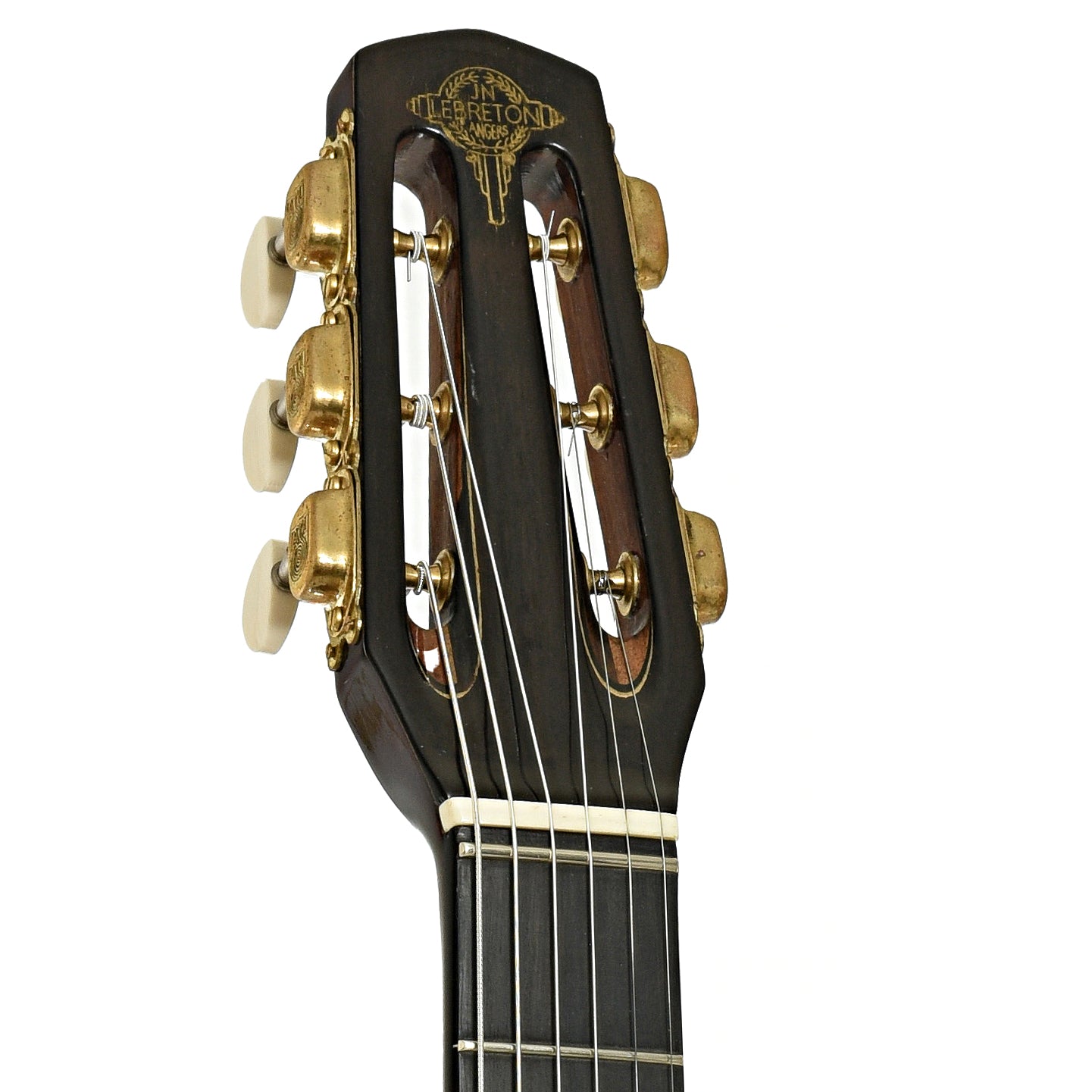 Headstock of Jean Noel Lebreton Hot Club Acoustic Guitar