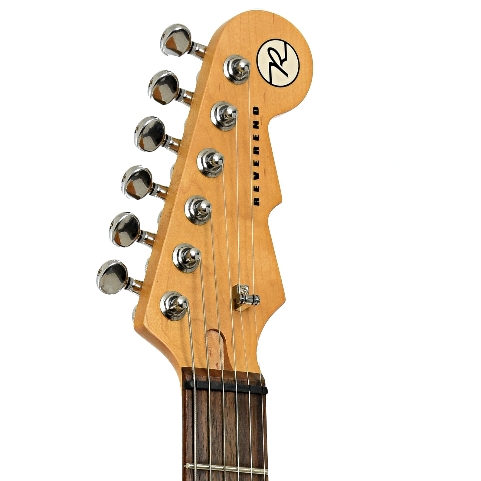 Headstock of Reverend Buckshot Electric Guitar 