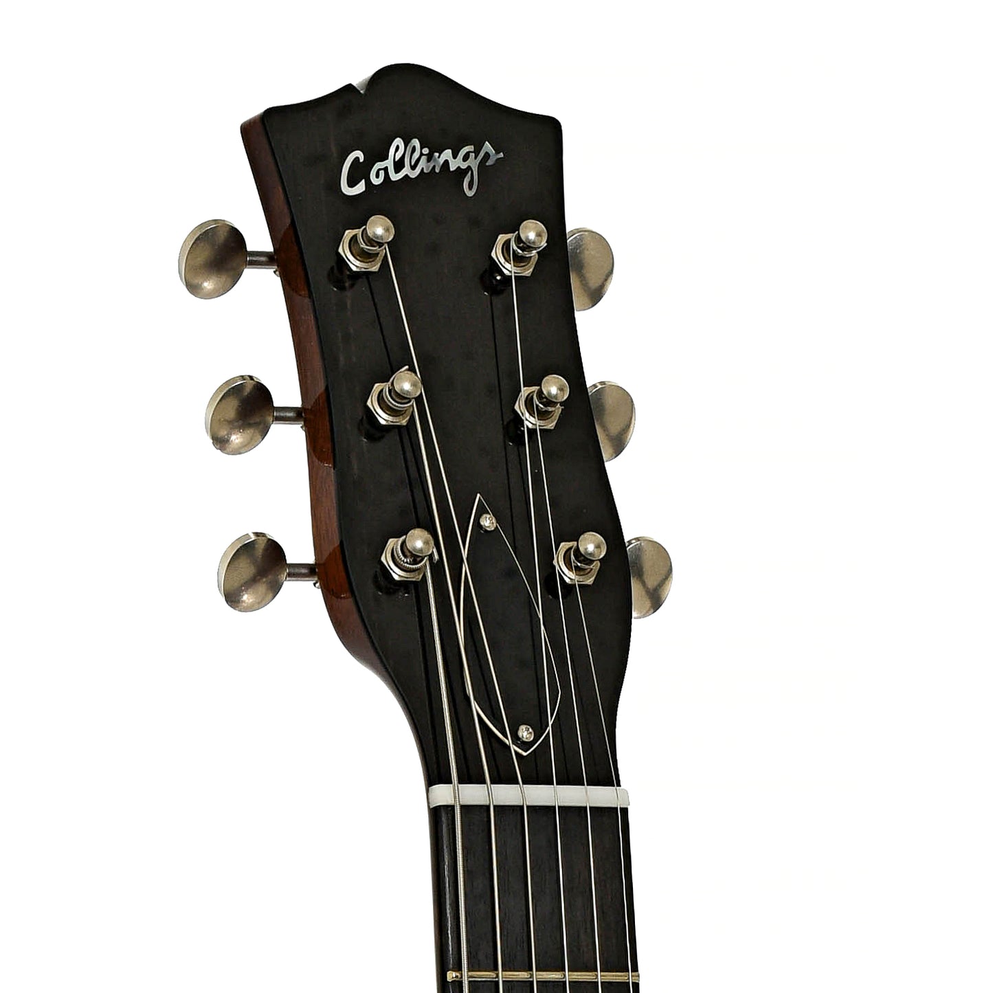 Headstock of Collings 470 JL Julian Lage Electric Guitar - Antiqued Blonde