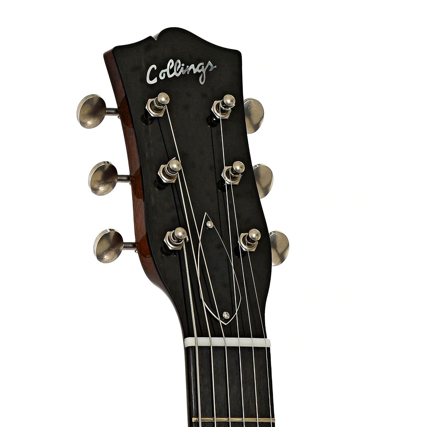 Headstock of Collings 470 JL Julian Lage Electric Guitar - Antiqued Blonde
