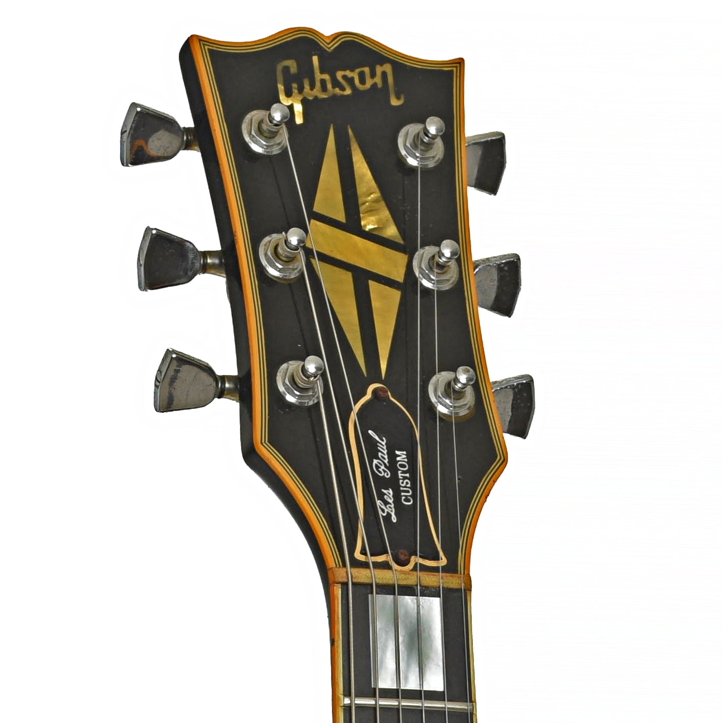 Headstock of Gibson Les Paul Custom Electric Guitar